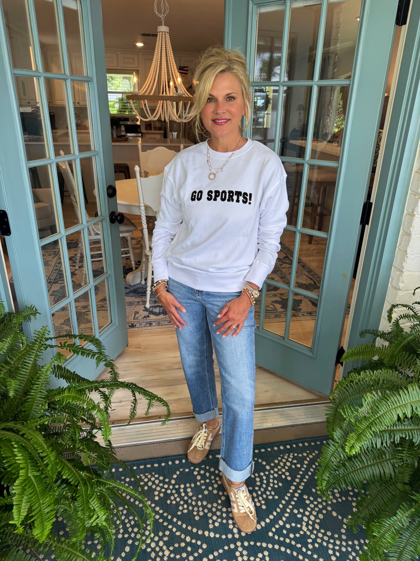 Go Sports! Sweatshirt - White