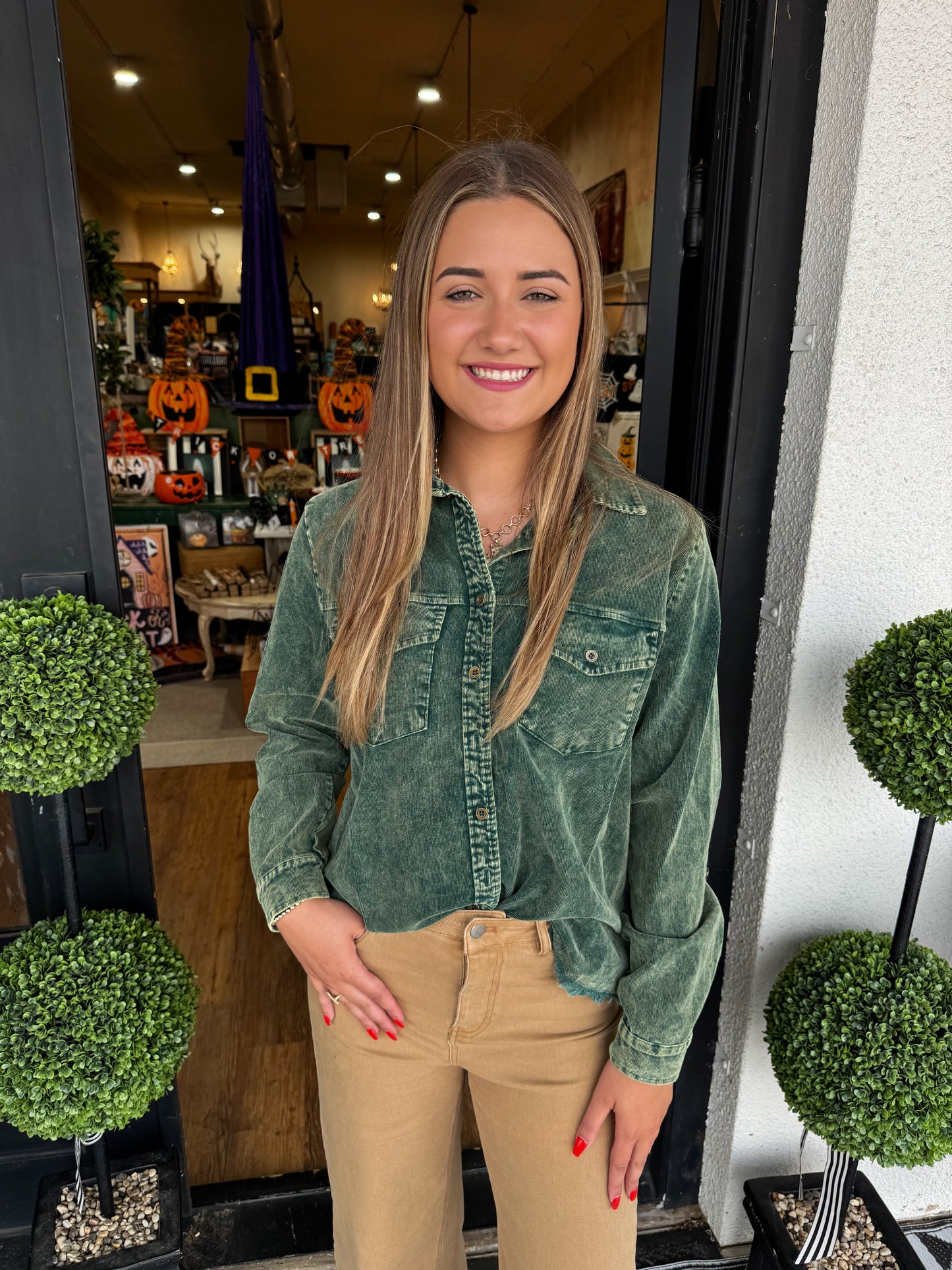 Lydia Top - Forest Green