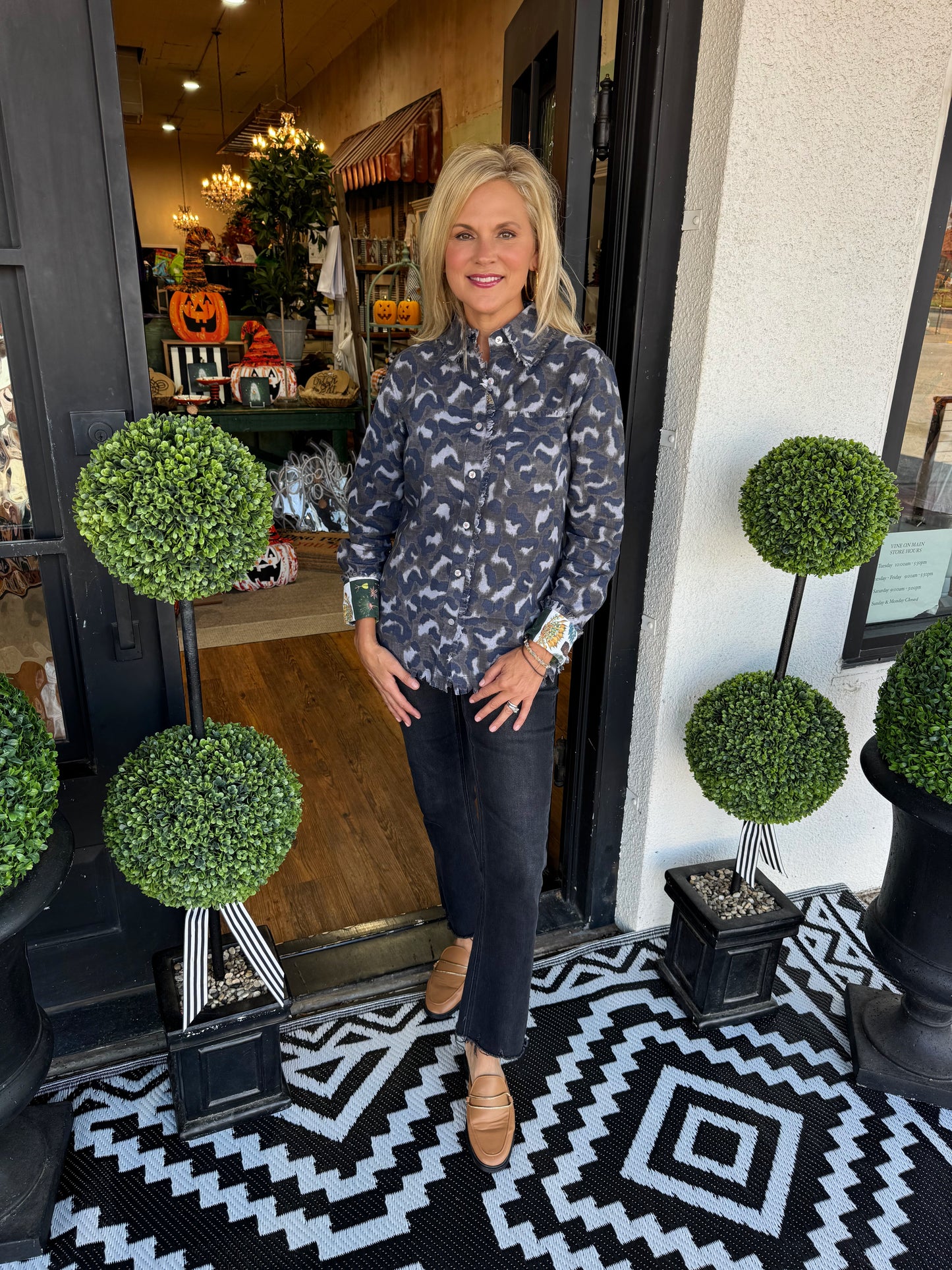 Tizzie Cape Cod Camo Top