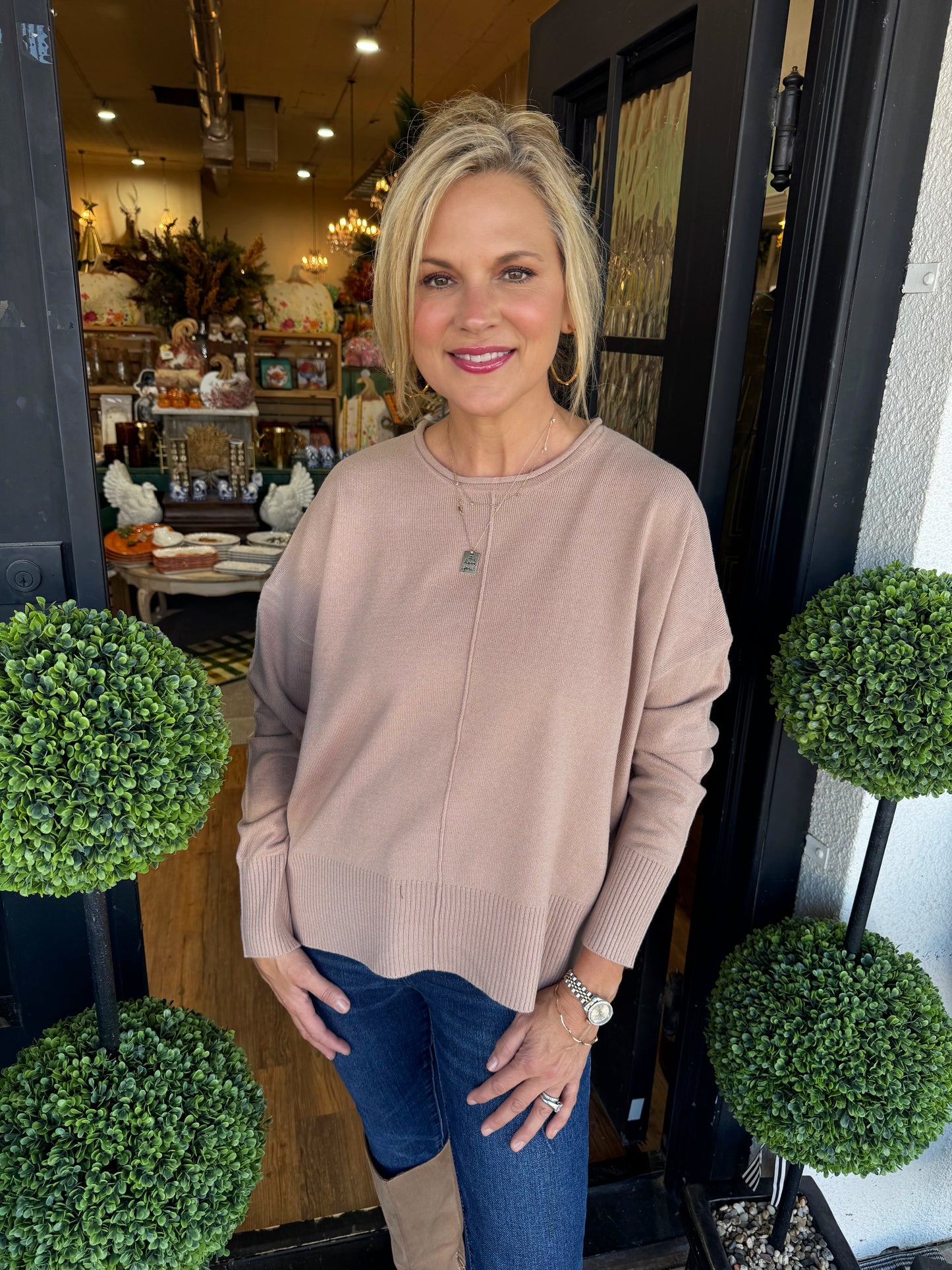 Cynthia Sweater - Dark Taupe