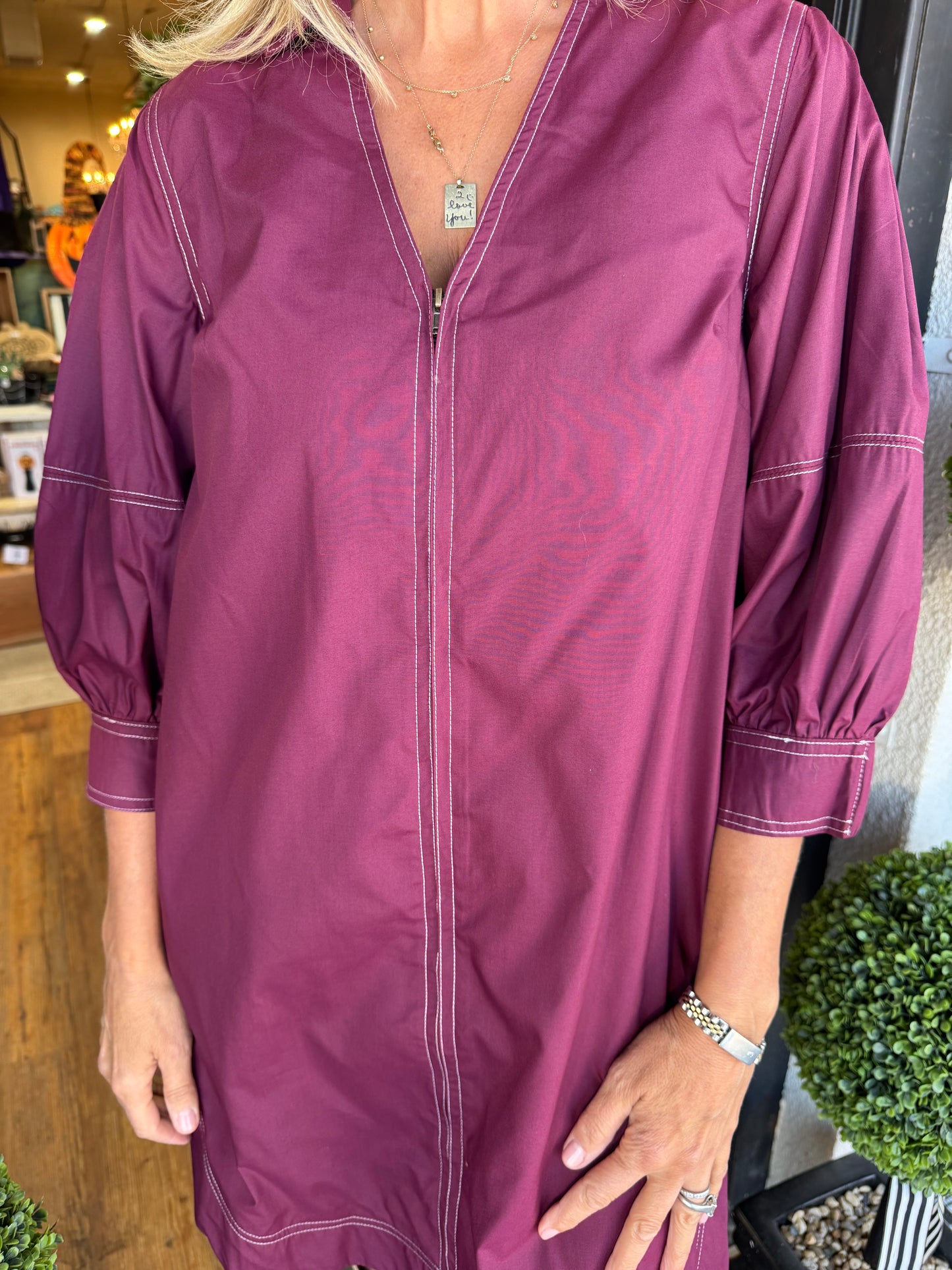 Lola Dress - Burgundy