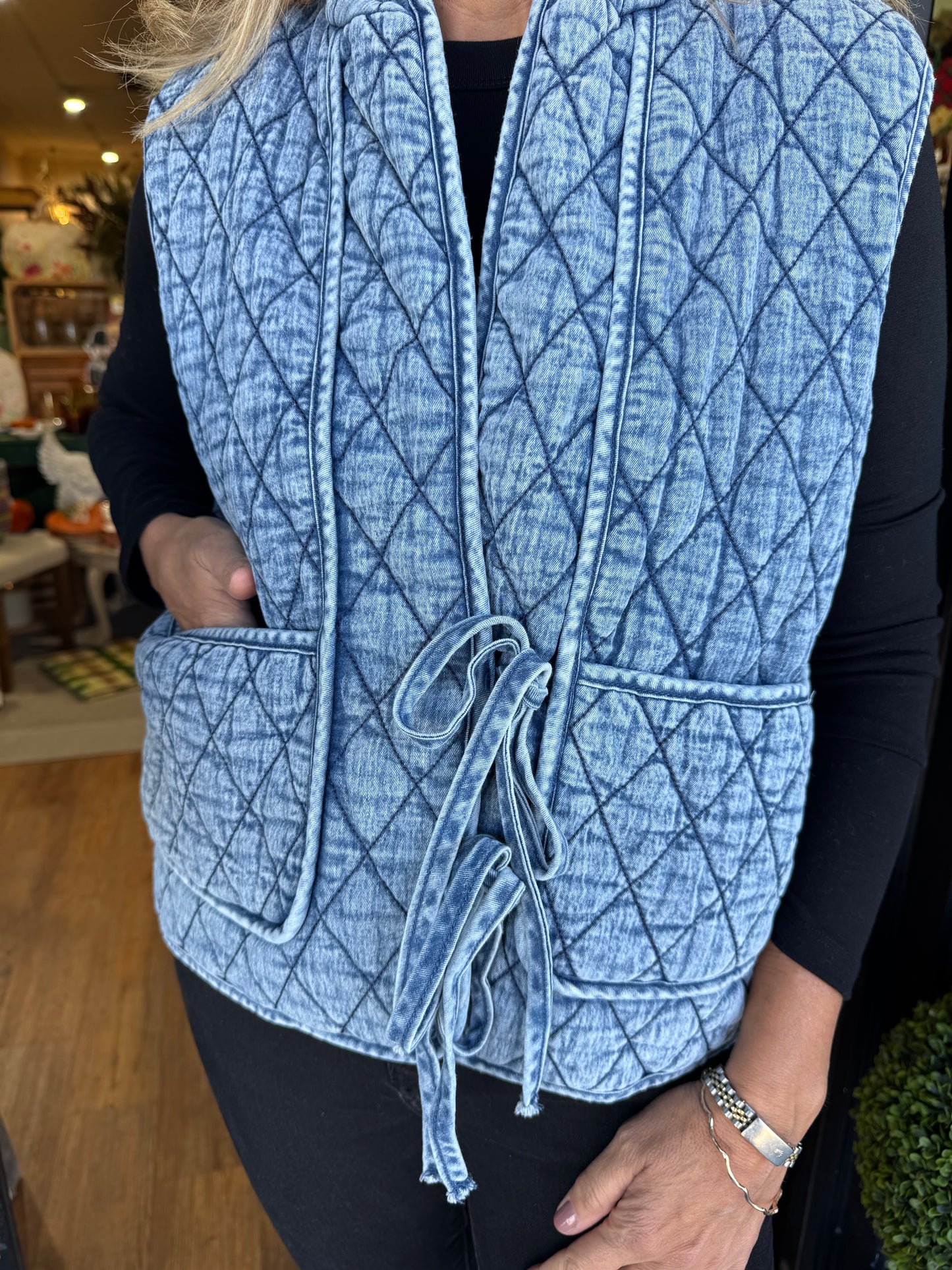 Farrah Vest - Dark Denim