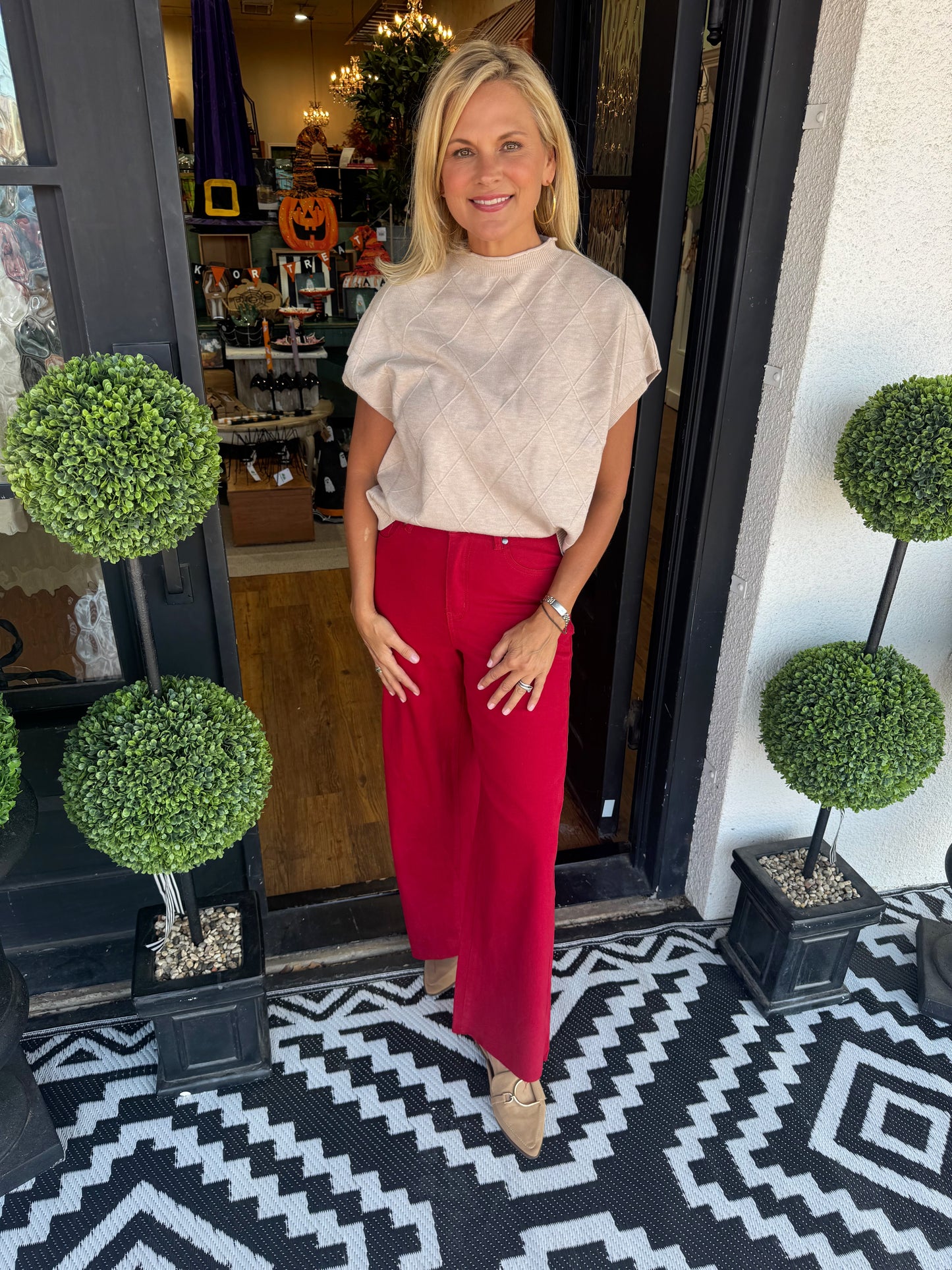 Layne Sweater Vest - Taupe