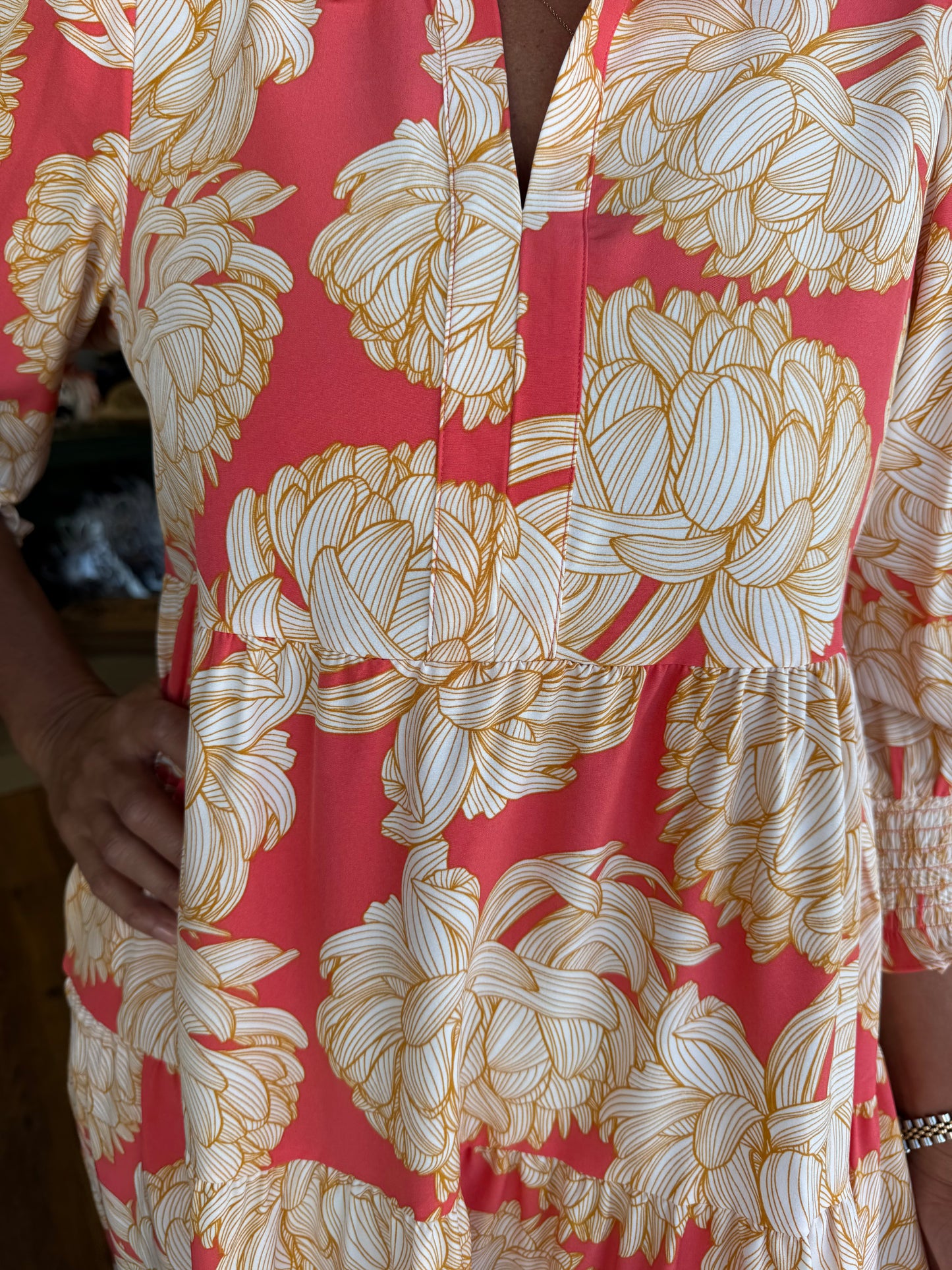 Eleanor Fall Floral Fire Dress