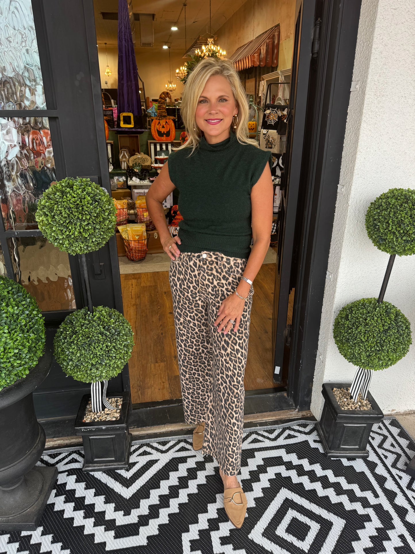 Leslie Top - Deep Green