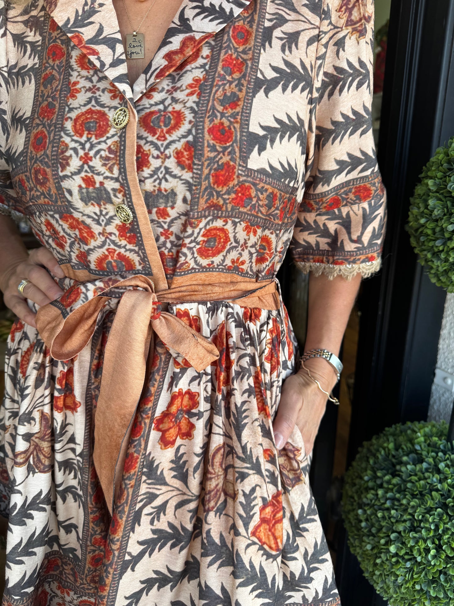 Morgan Dress - Charcoal