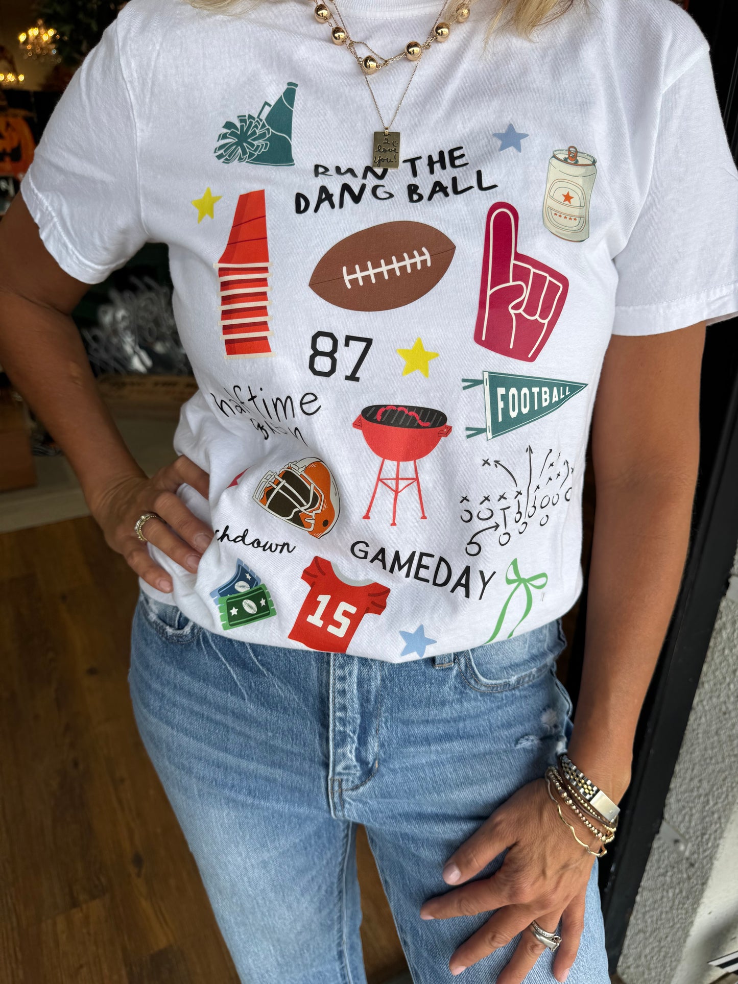 Run The Dang Ball T-Shirt - White