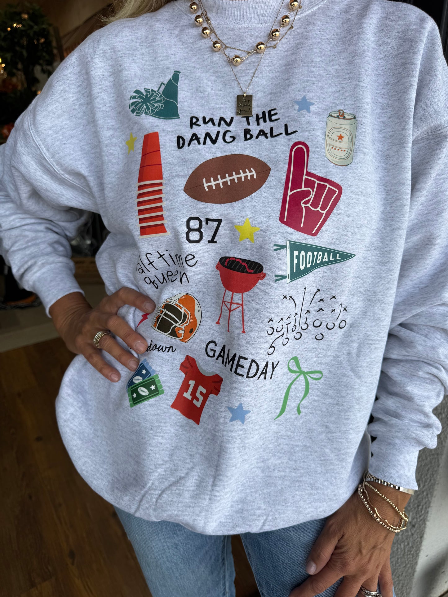 Run the Dang Ball Sweatshirt - Ash