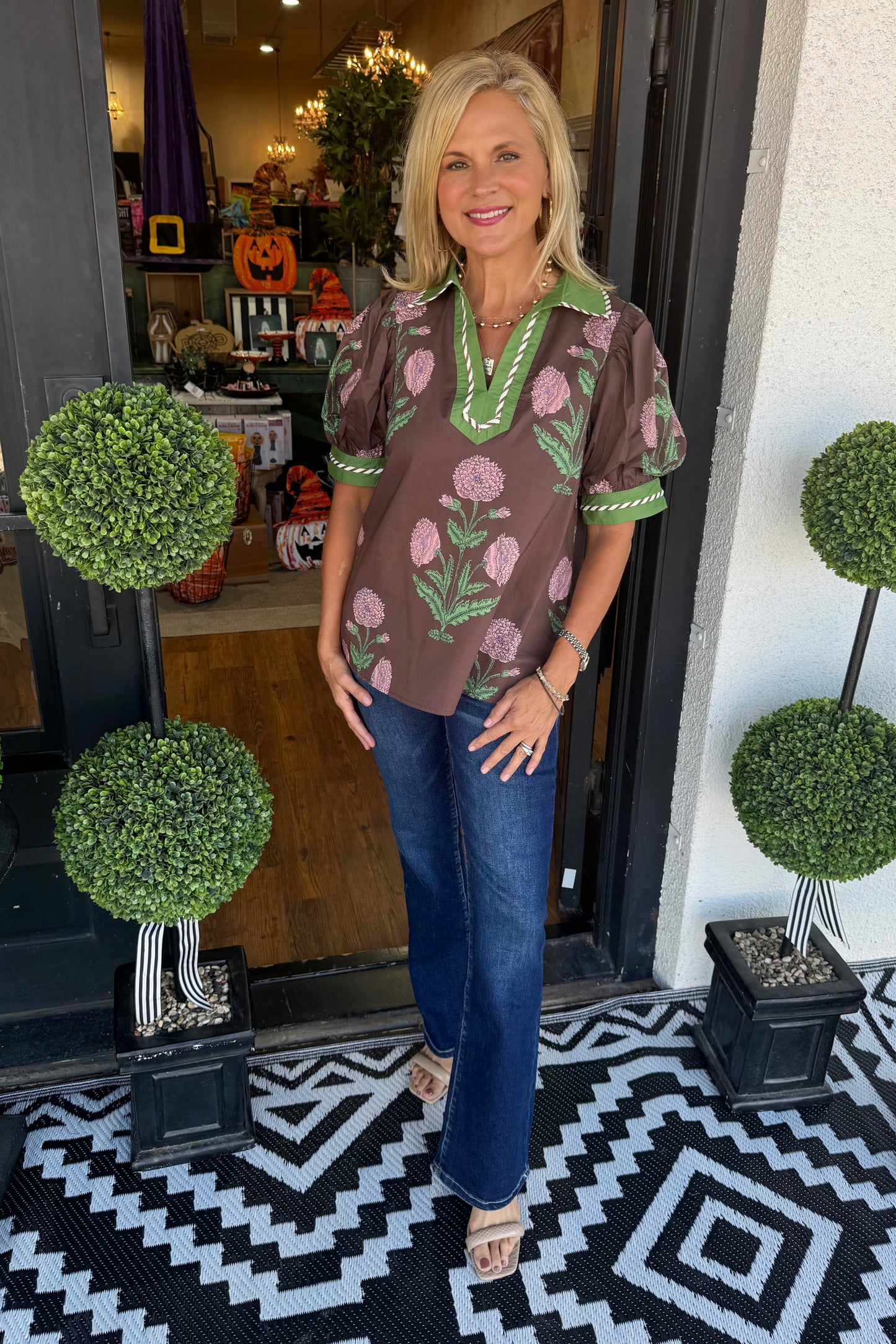 Georgina Top - Brown