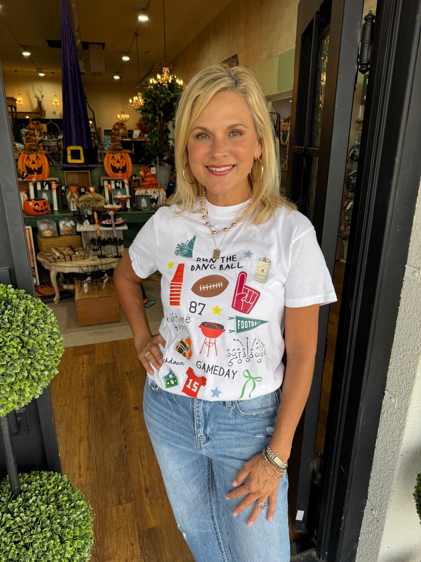 Run The Dang Ball T-Shirt - White