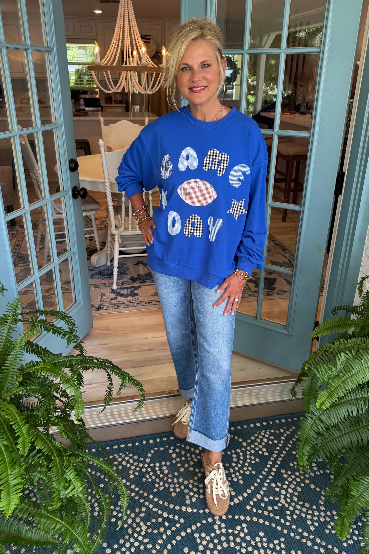 High Rise Single Cuff Crop Straight Jeans