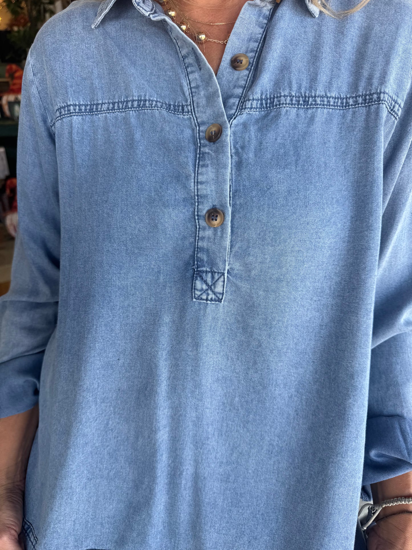 Autumn Top - Dark Denim