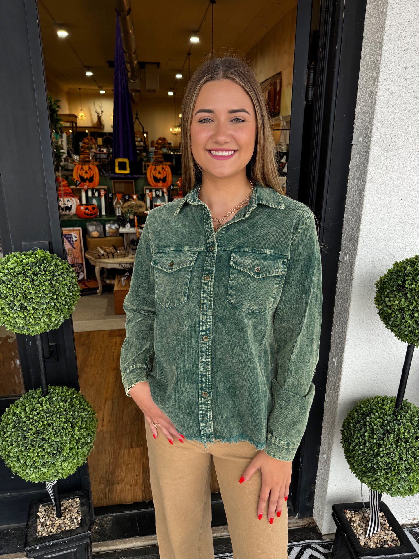 Lydia Top - Forest Green