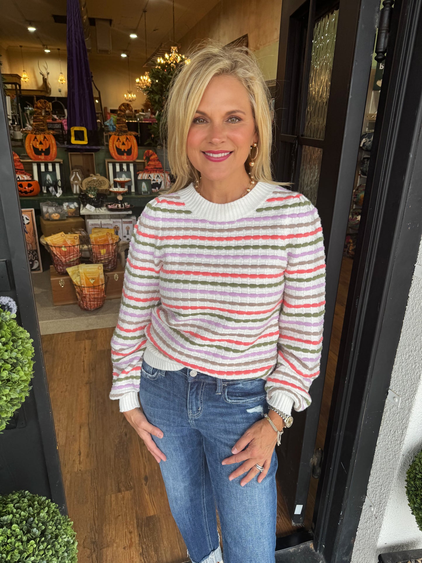 Mary Square Anabelle Sweater - Ivory