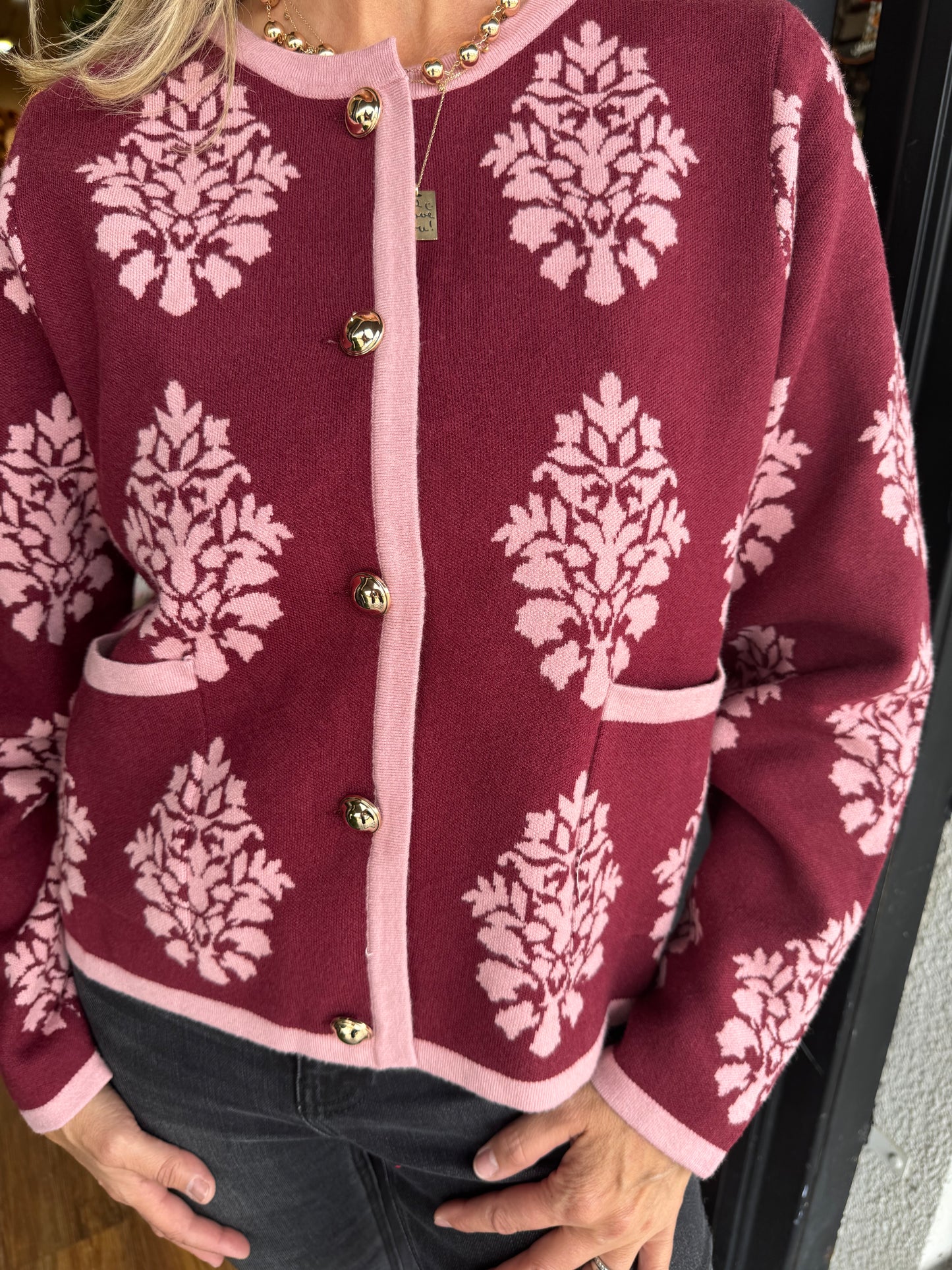 Anneliese Top - Burgundy