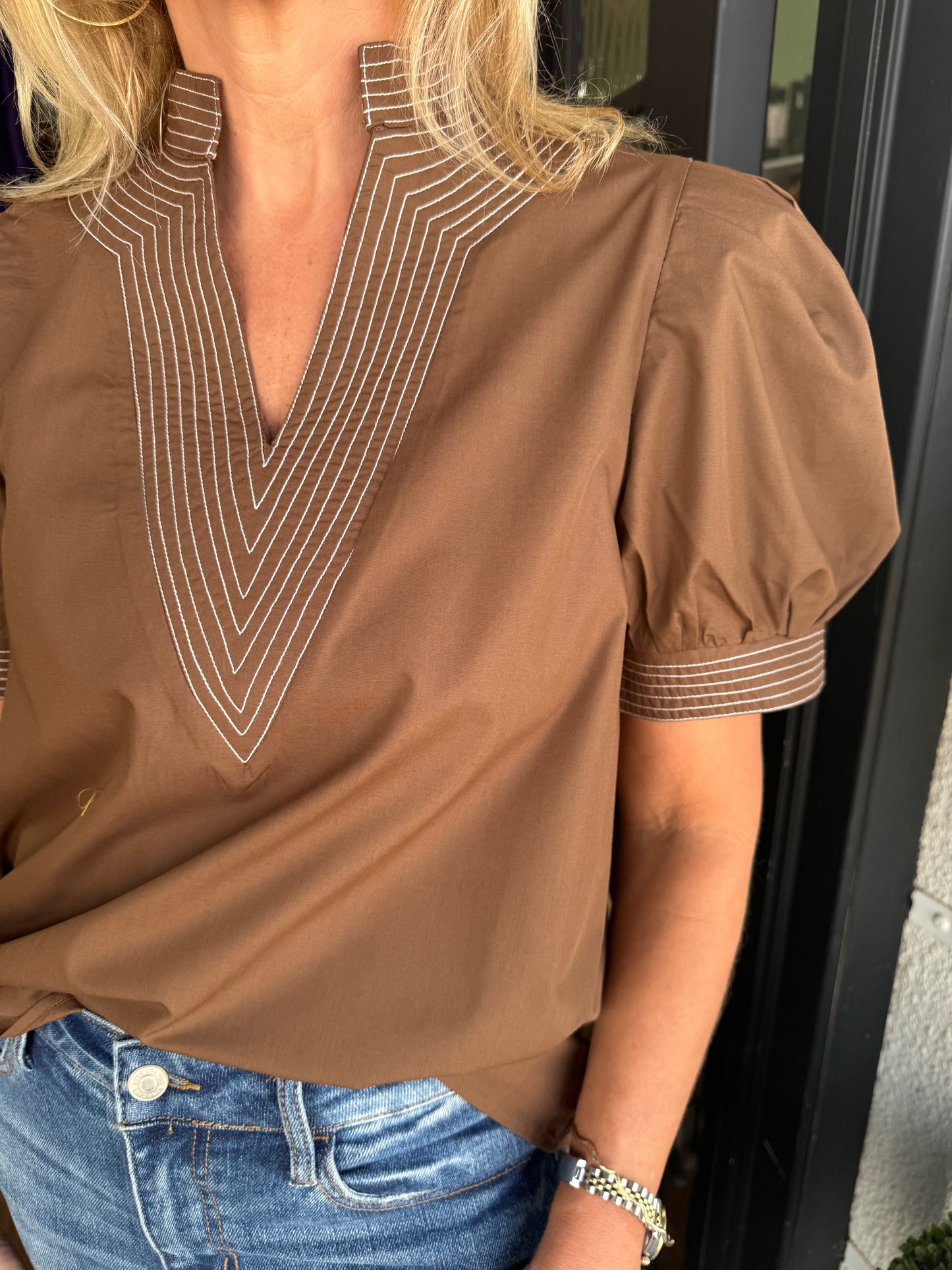 Eliza Top - Brown