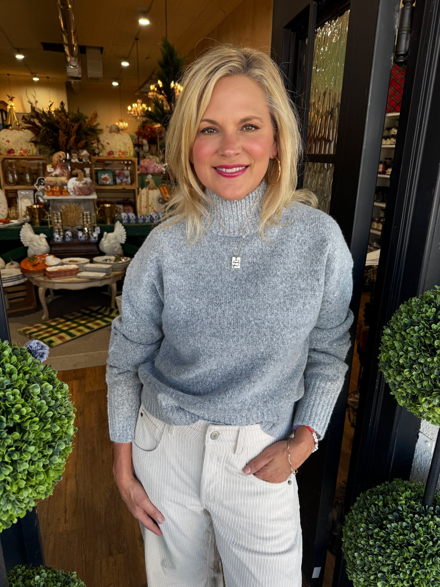 Charlotte Sweater-Heather Gray