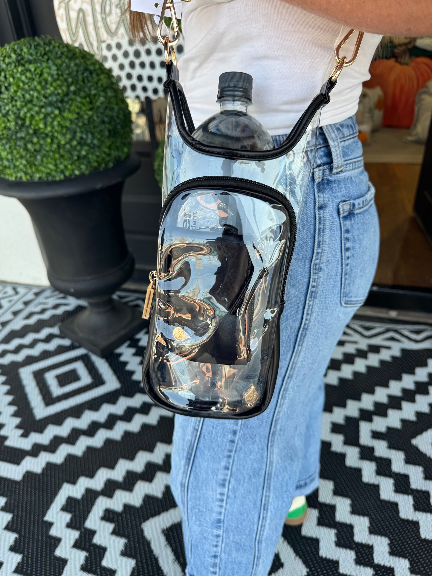 Clear Stadium Hydrobag - Black