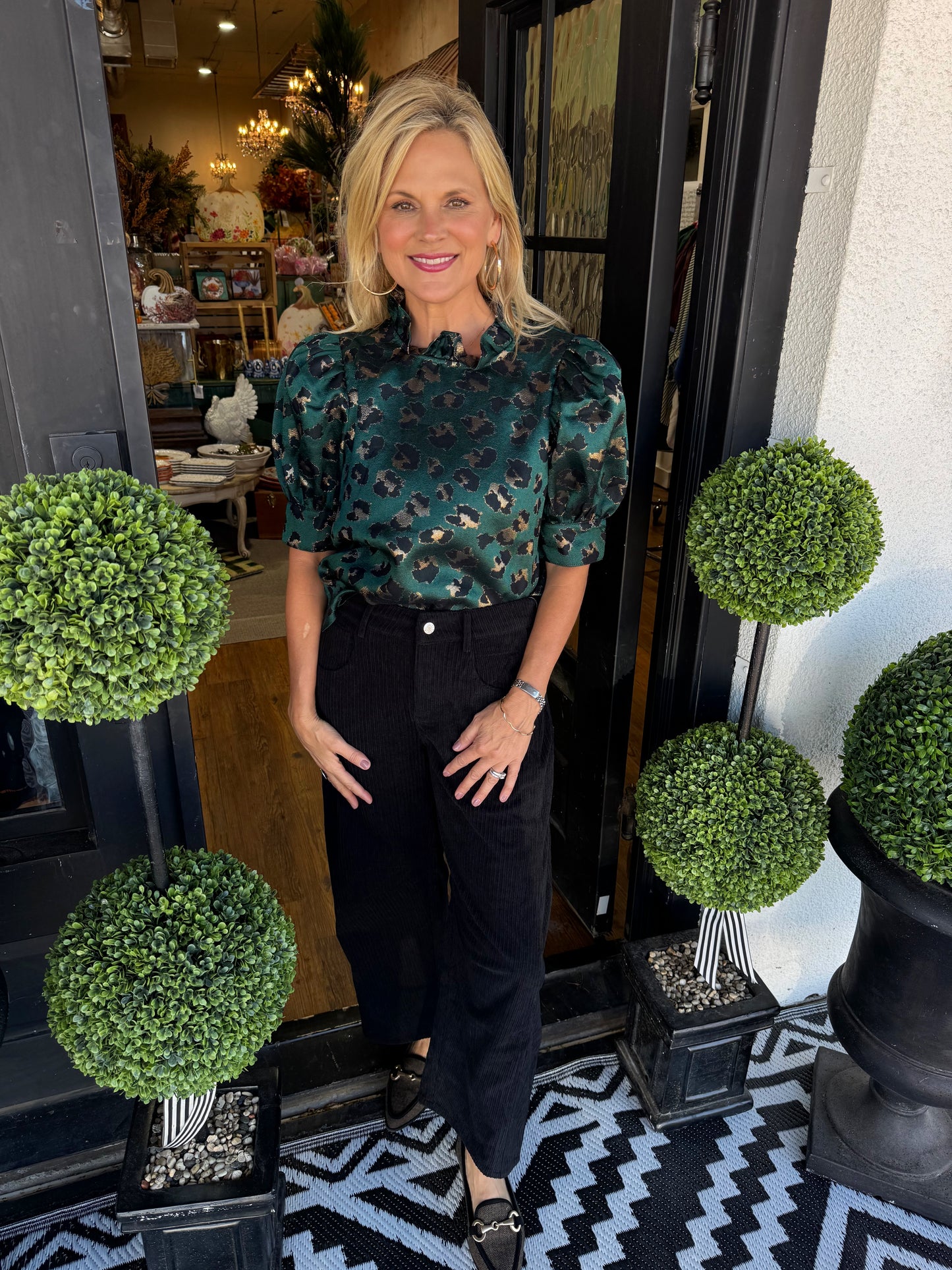 Mariah Top - Hunter Green