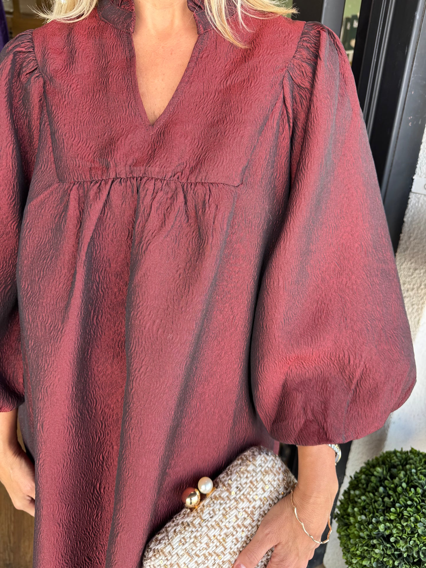 Katrina Dress - Burgundy