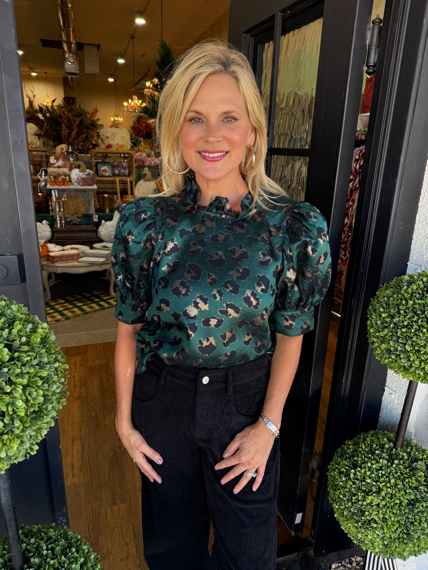 Mariah Top - Hunter Green