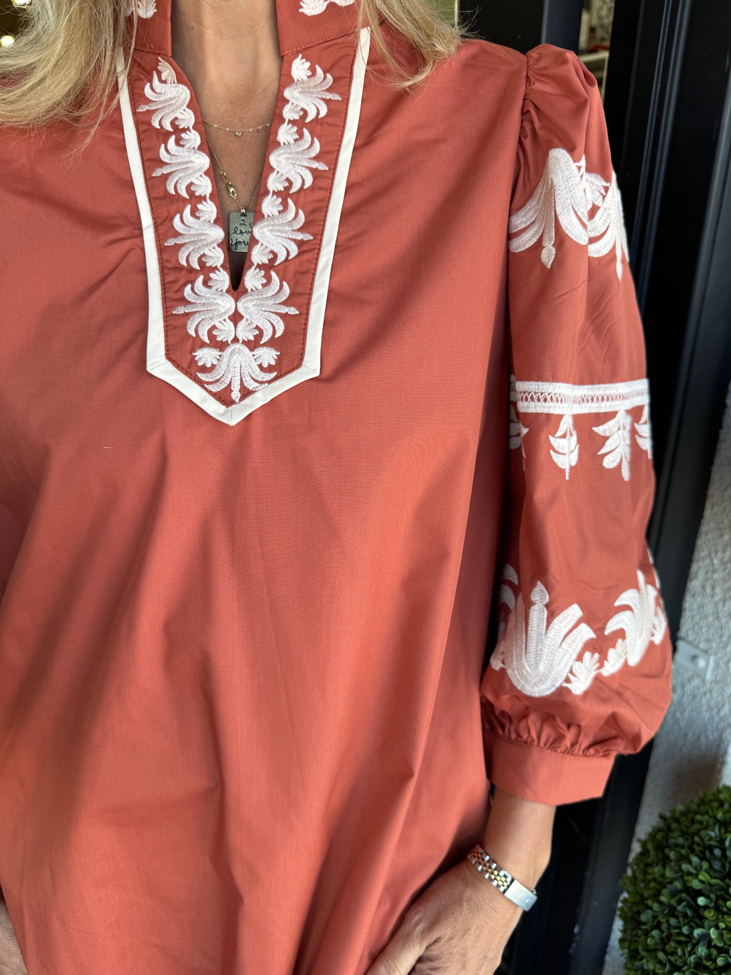 Savannah Dress-Chestnut