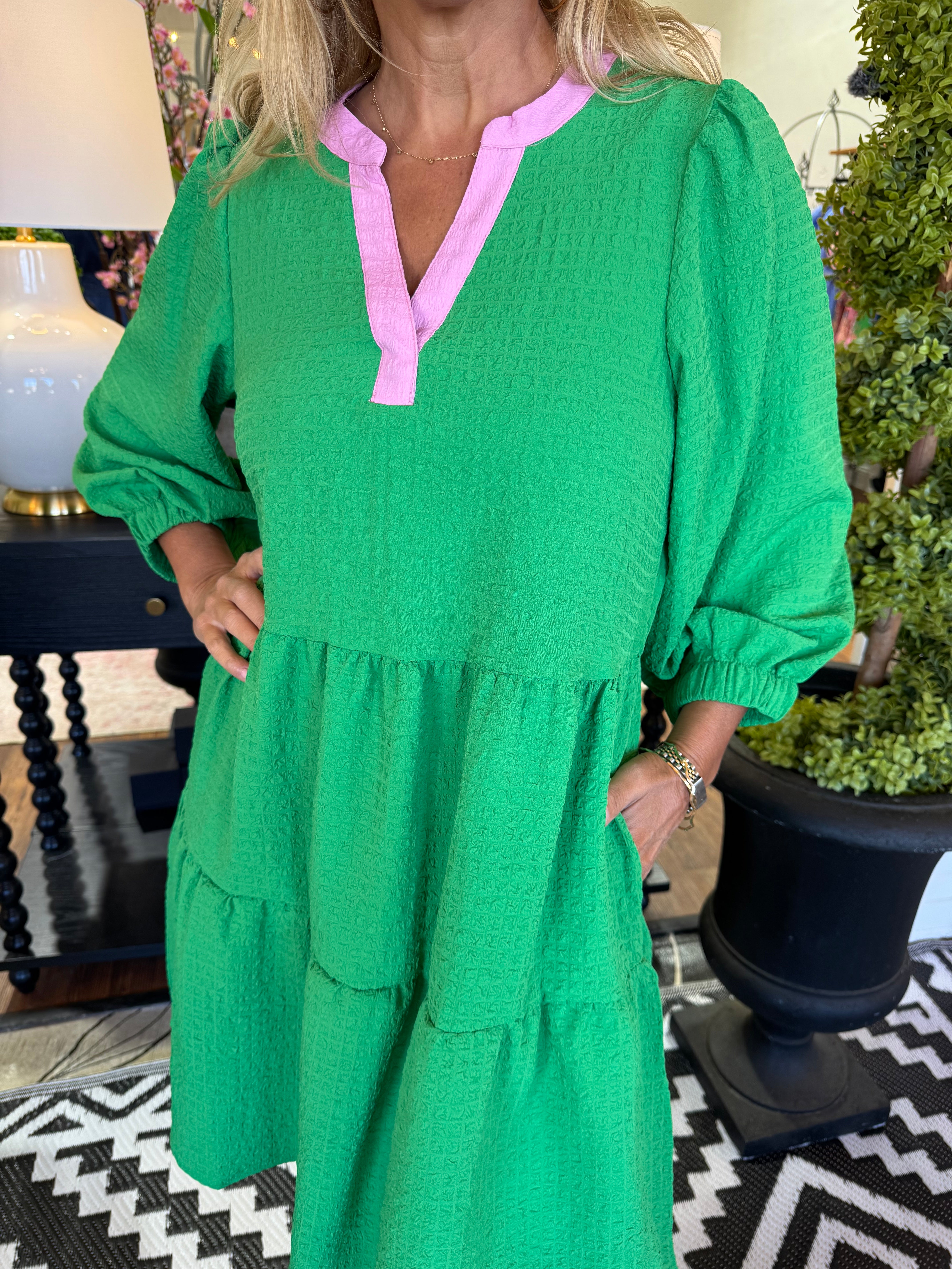 cooper st green dress Cooper St Kathryn Twist Mini Dress
