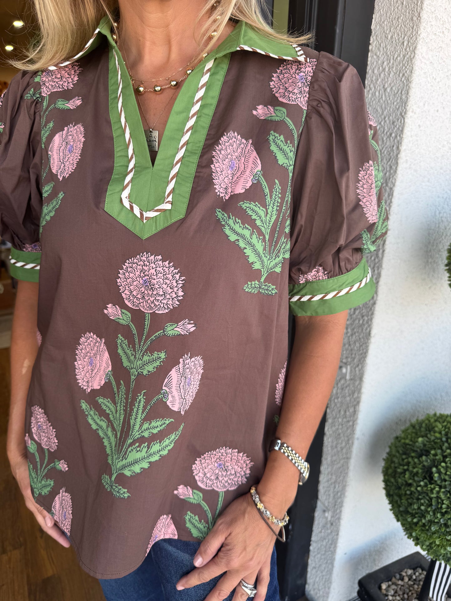 Georgina Top - Brown