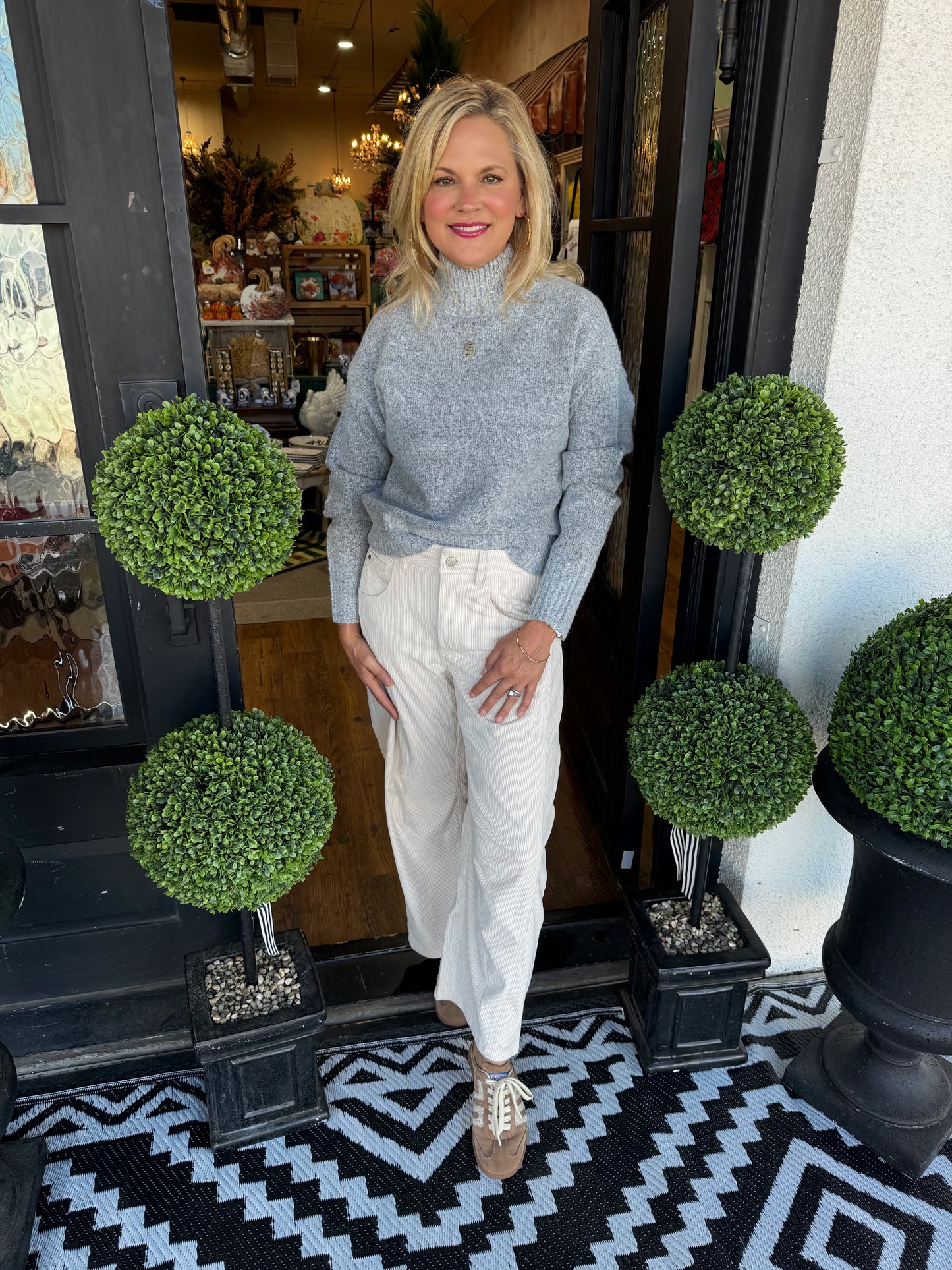 Charlotte Sweater-Heather Gray