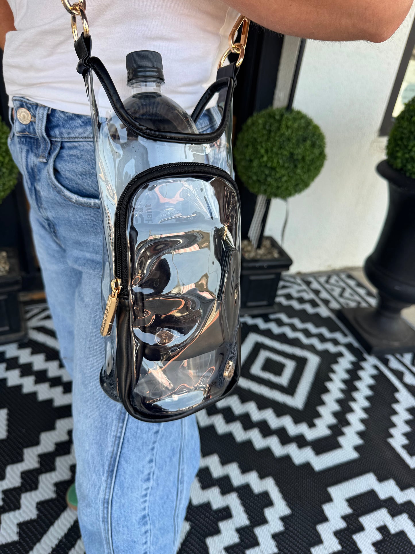 Clear Stadium Hydrobag - Black