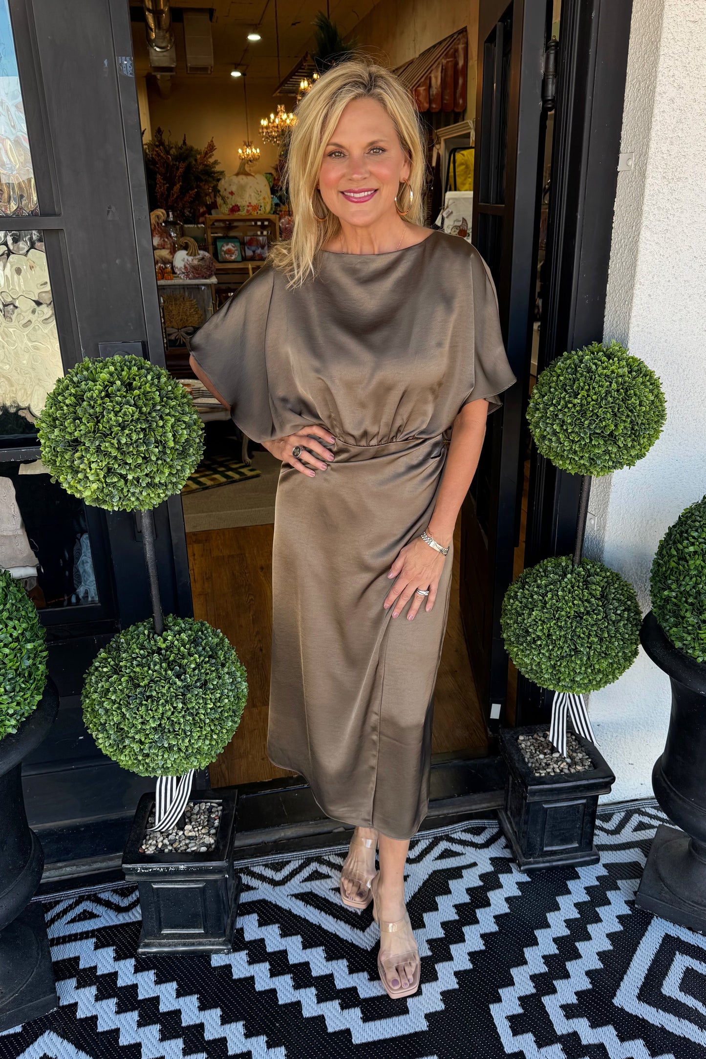 Lauren Dress - Mocha