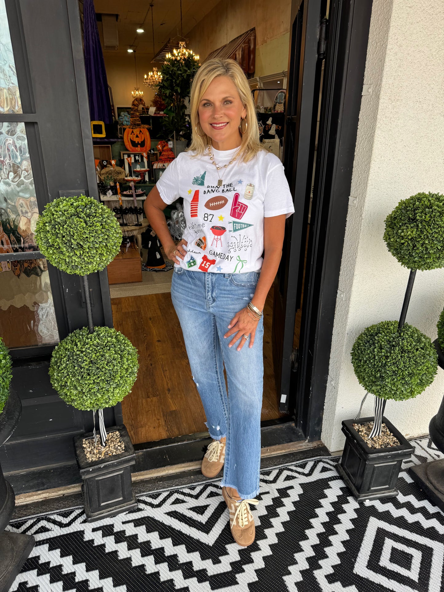 Run The Dang Ball T-Shirt - White