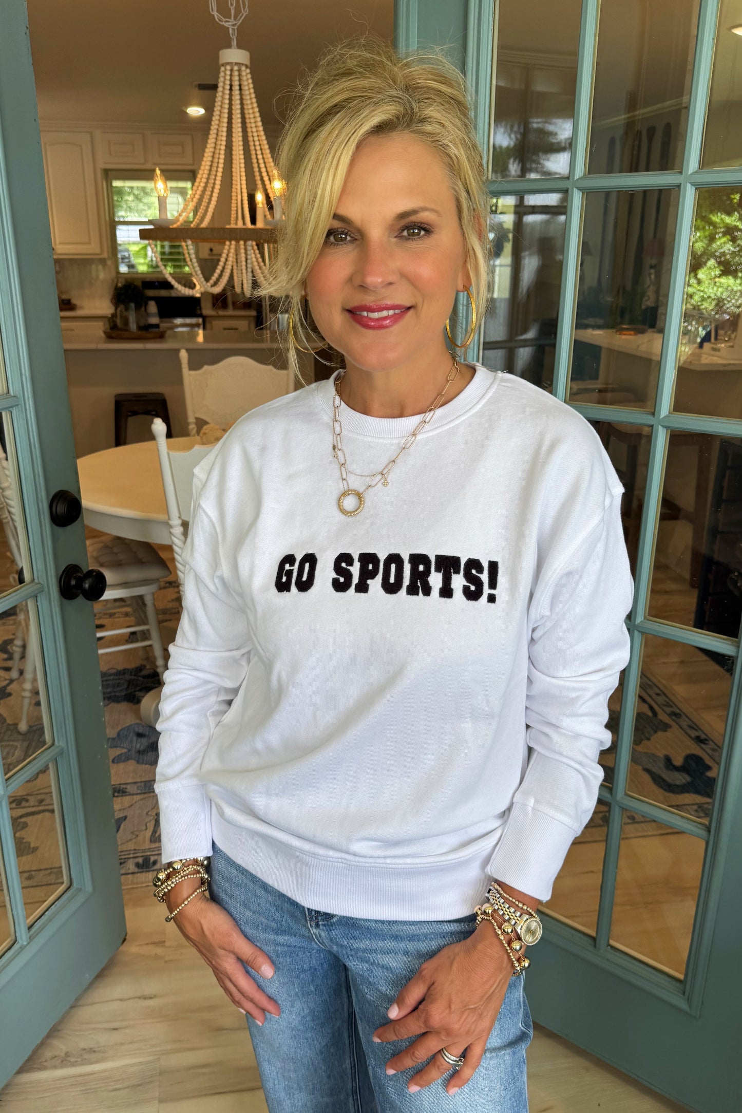 Go Sports! Sweatshirt - White