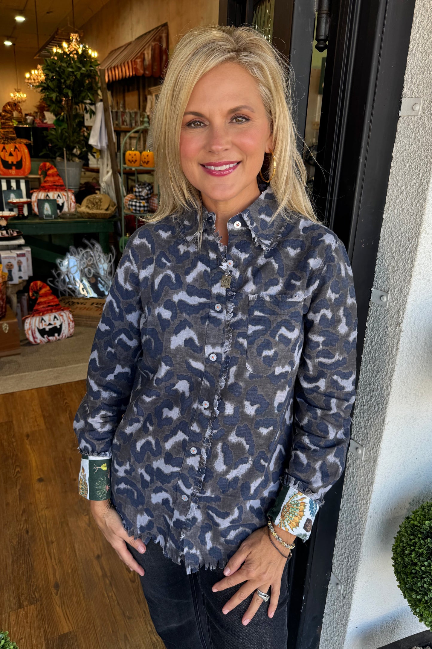 Tizzie Cape Cod Camo Top