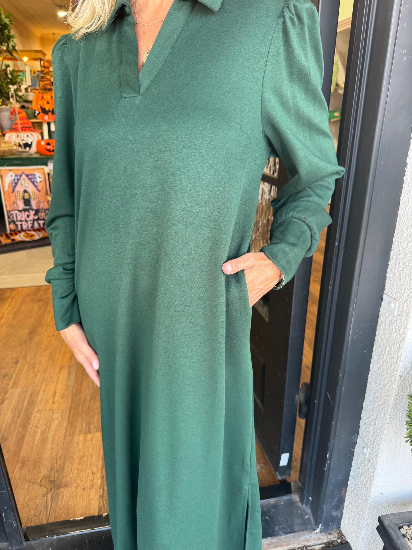 Alice Dress - Hunter Green