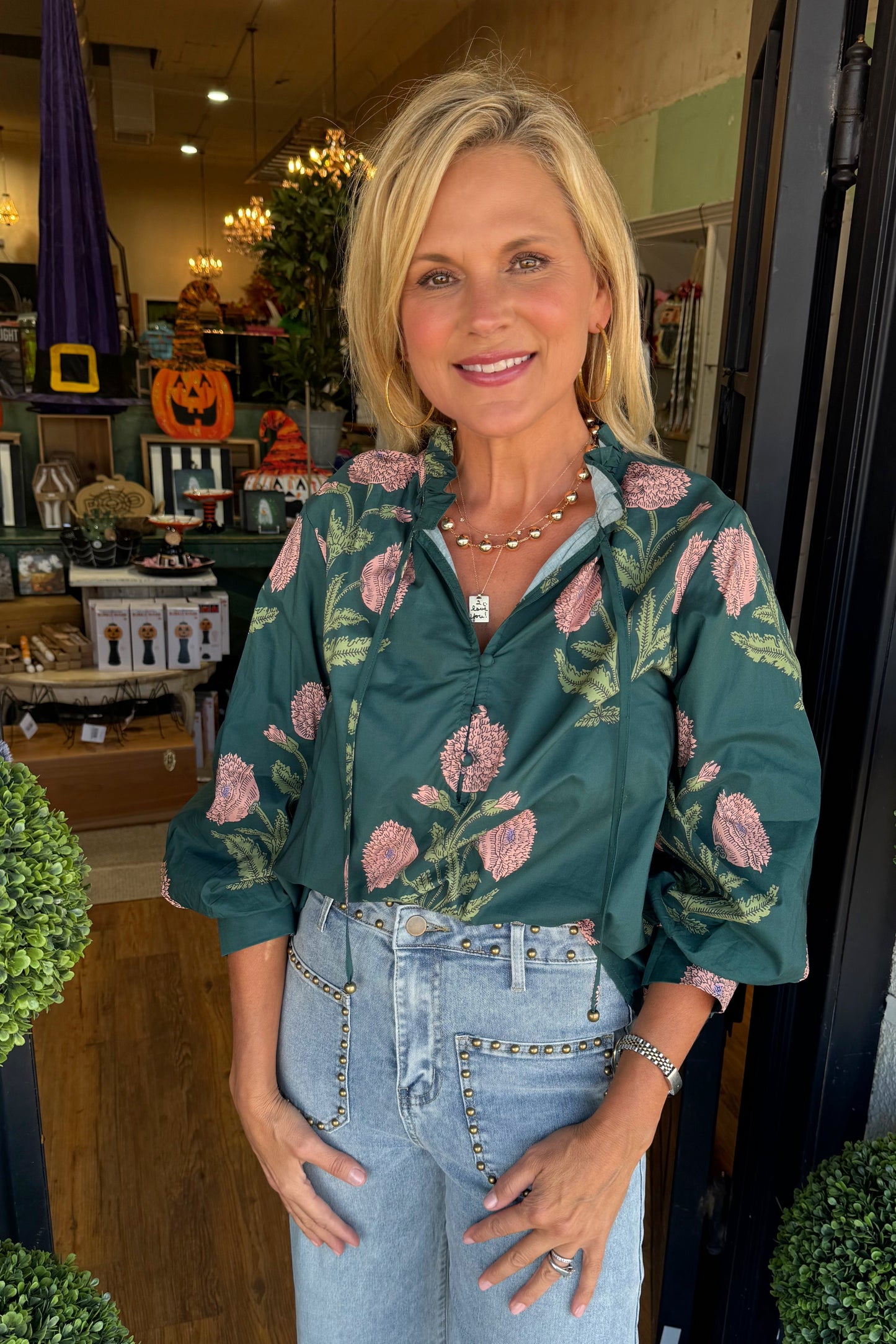 Mila Top - Hunter Green