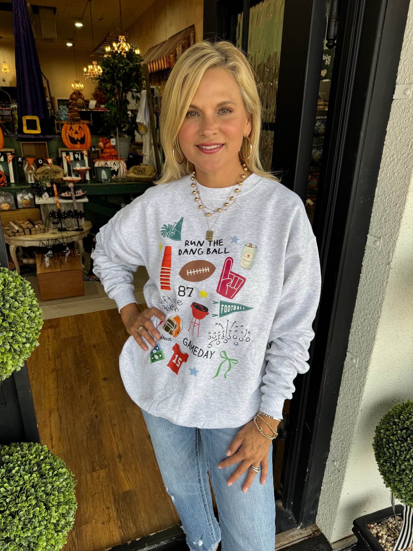 Run the Dang Ball Sweatshirt - Ash