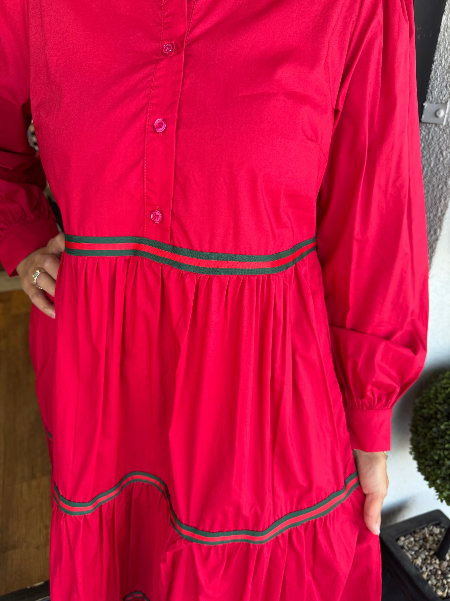 Caroline Dress - Red