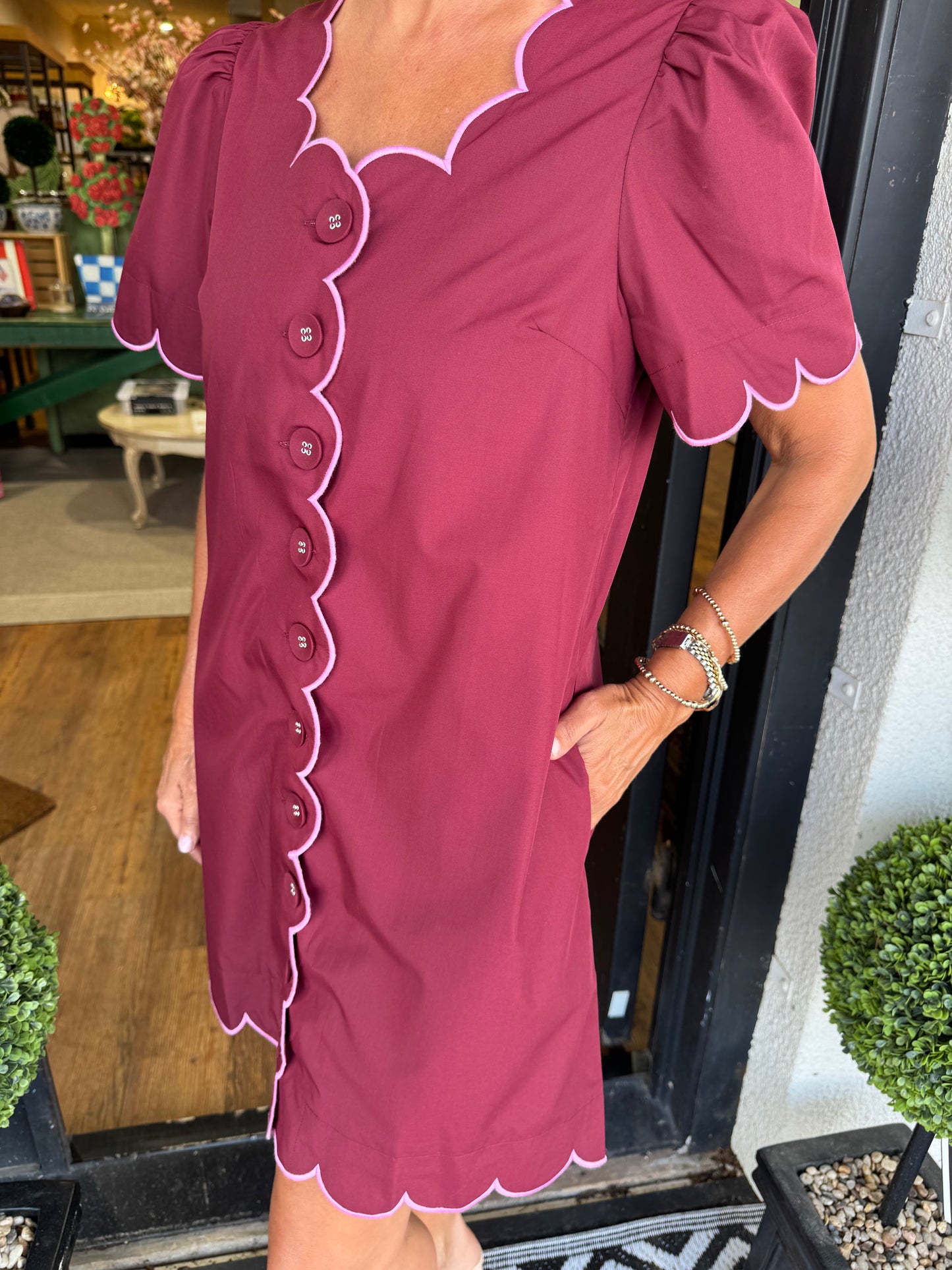 Barkley Dress - Burgundy