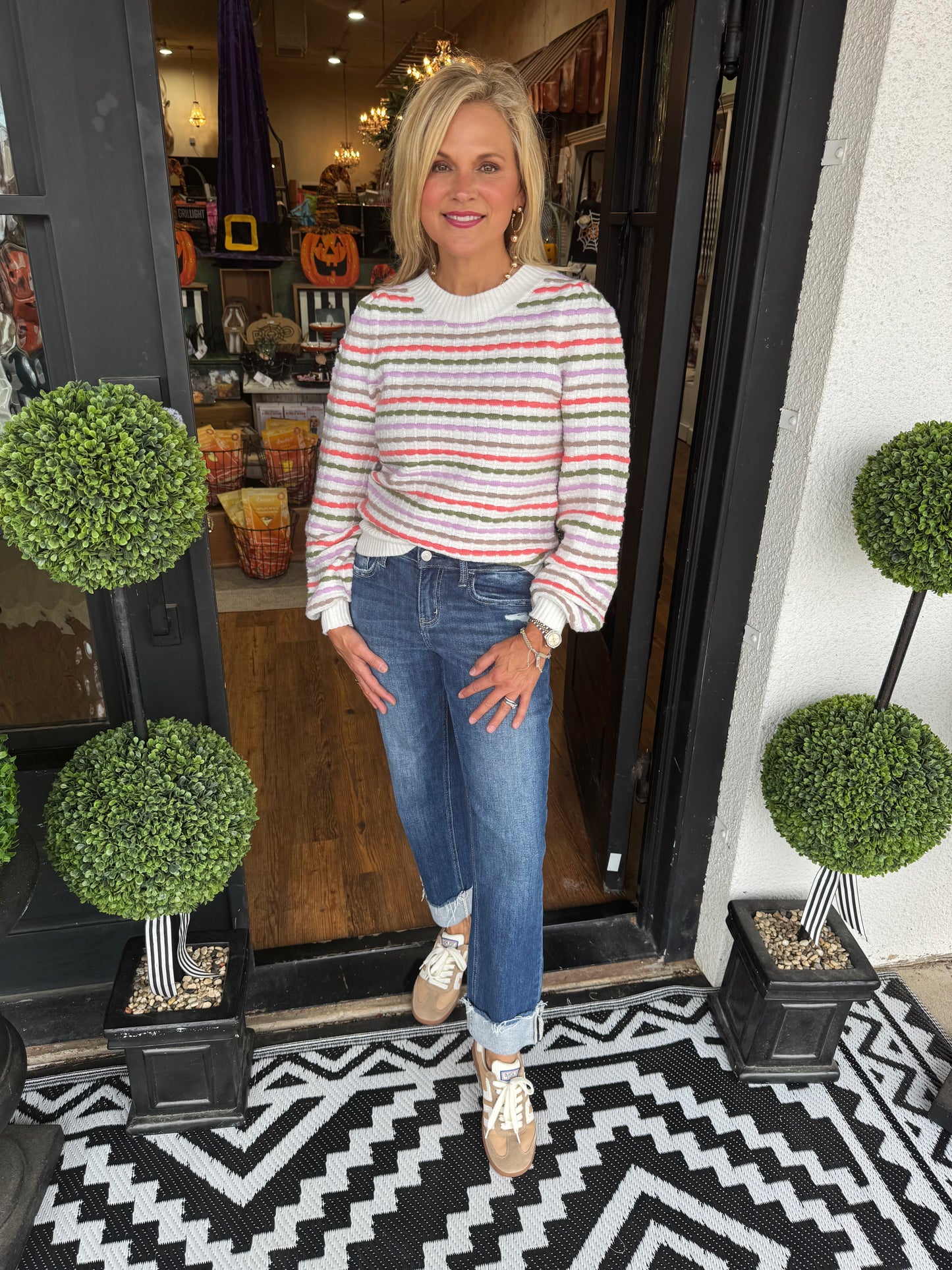 Mary Square Anabelle Sweater - Ivory