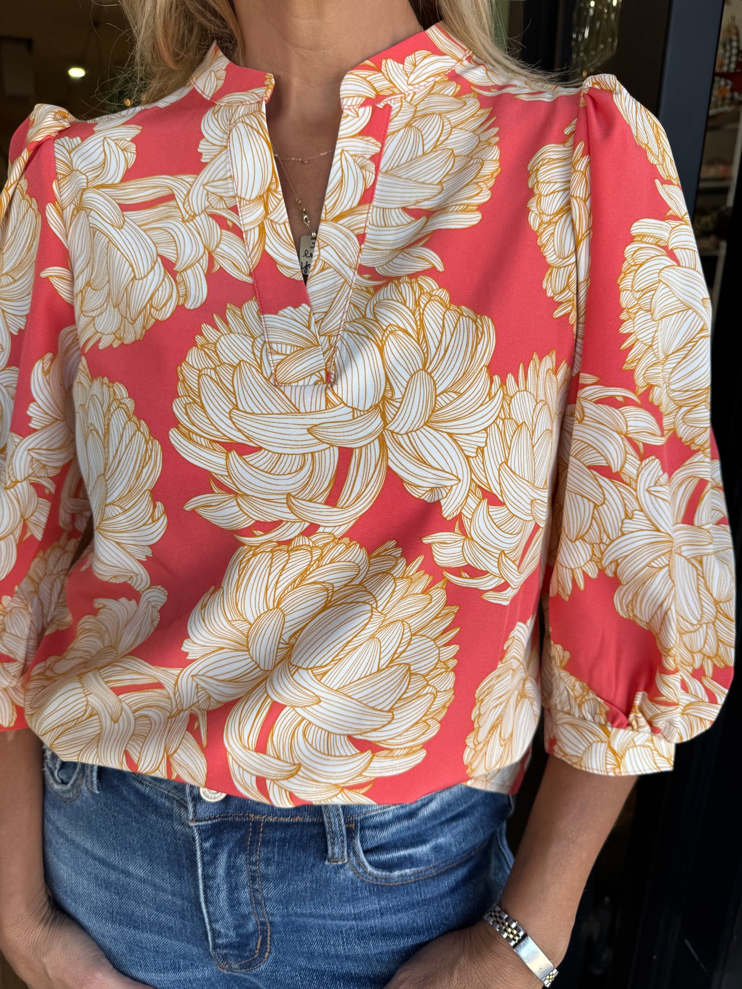 Tamryn Fall Floral Fire Top