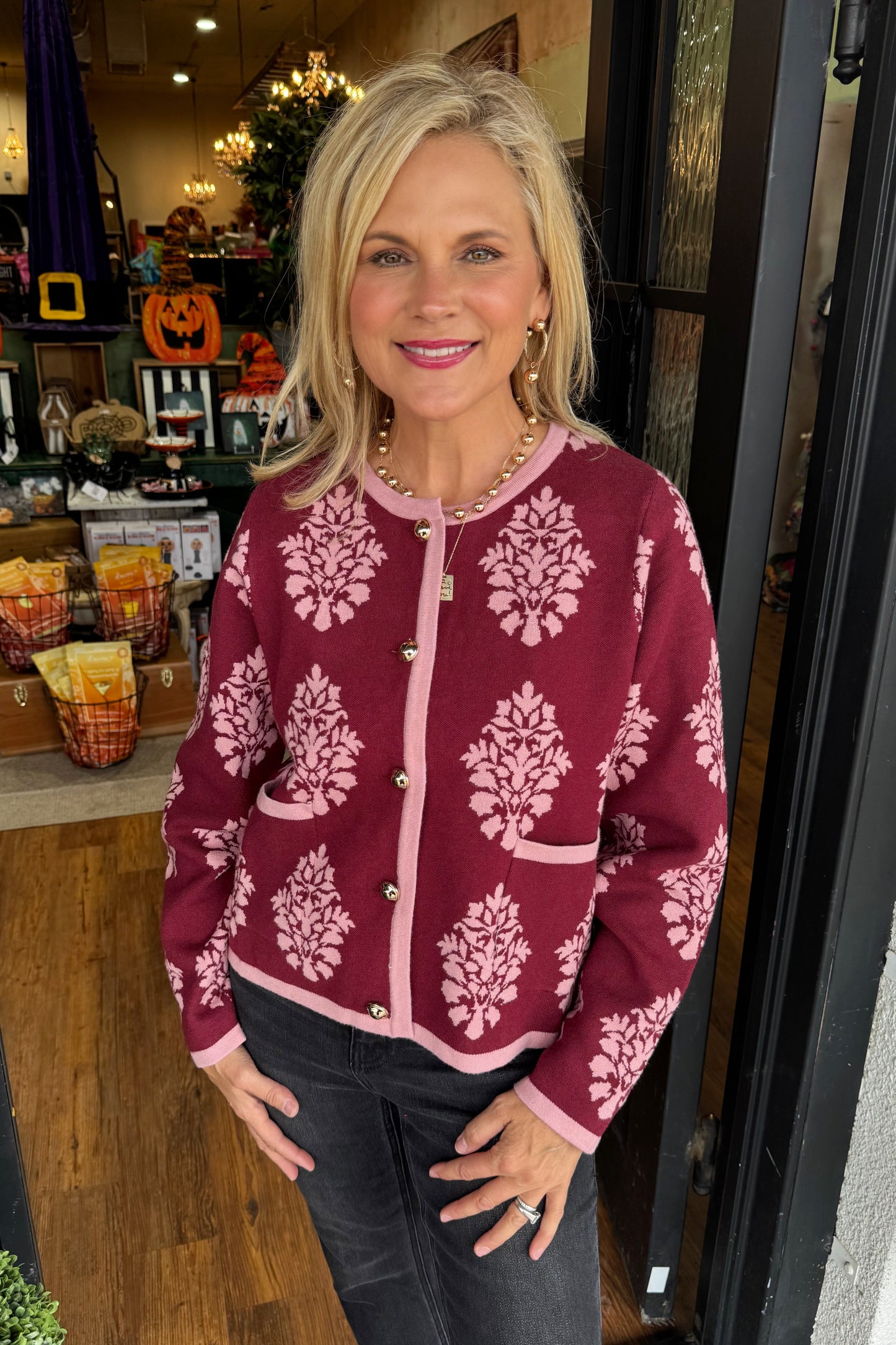 Anneliese Top - Burgundy