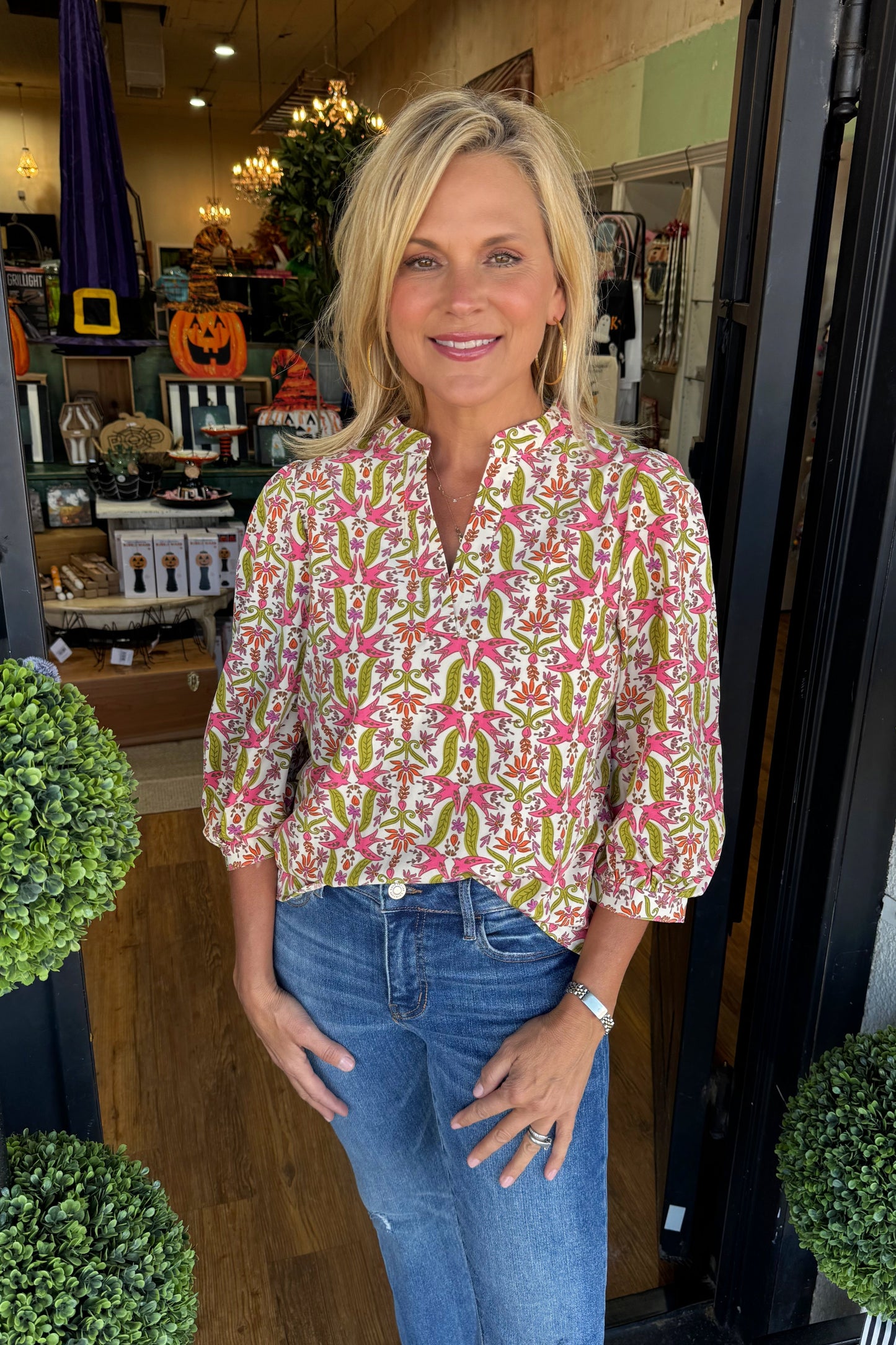 Tamryn Gossamer Wings Coral Top