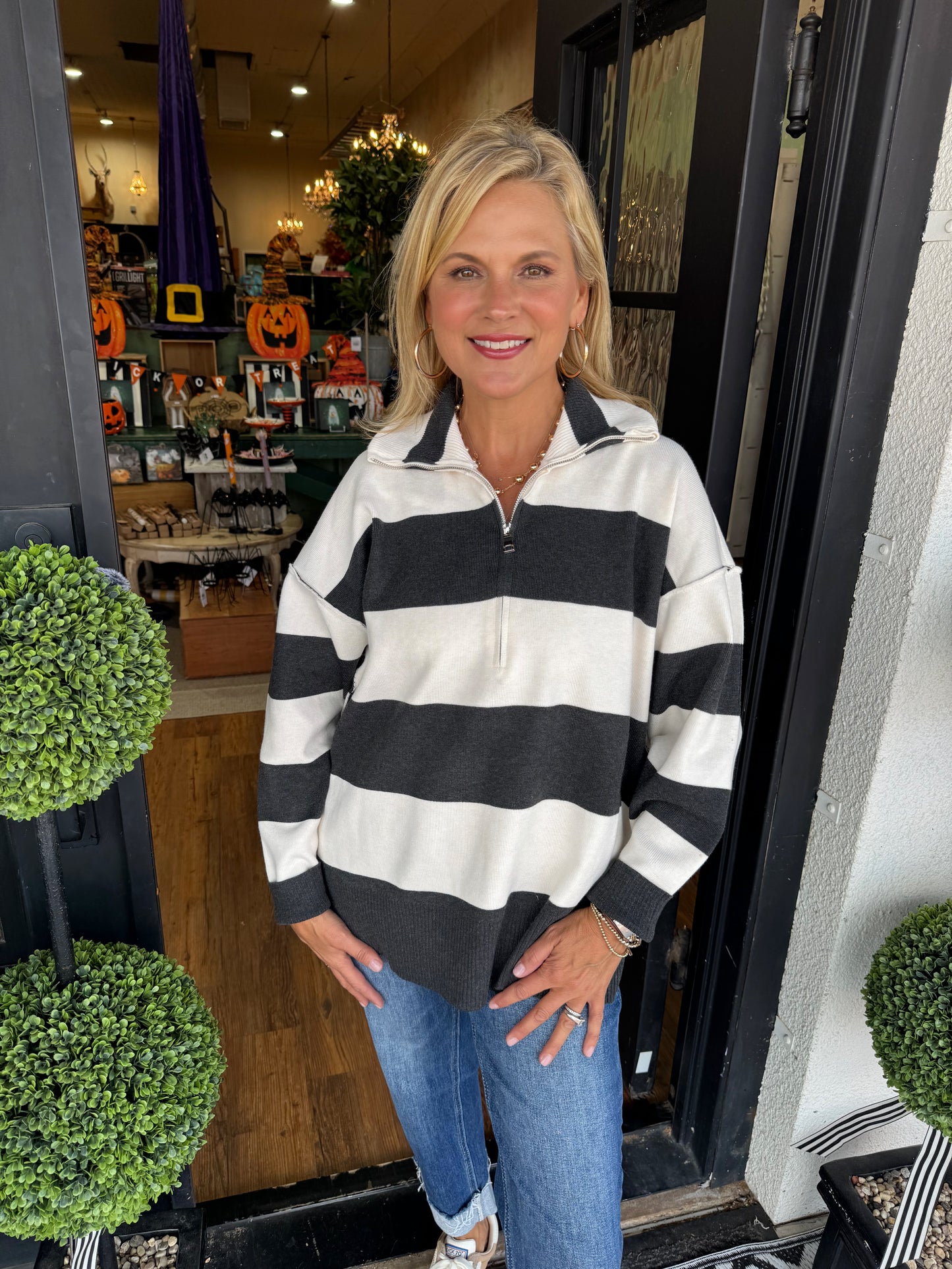 Carly Sweater - Charcoal