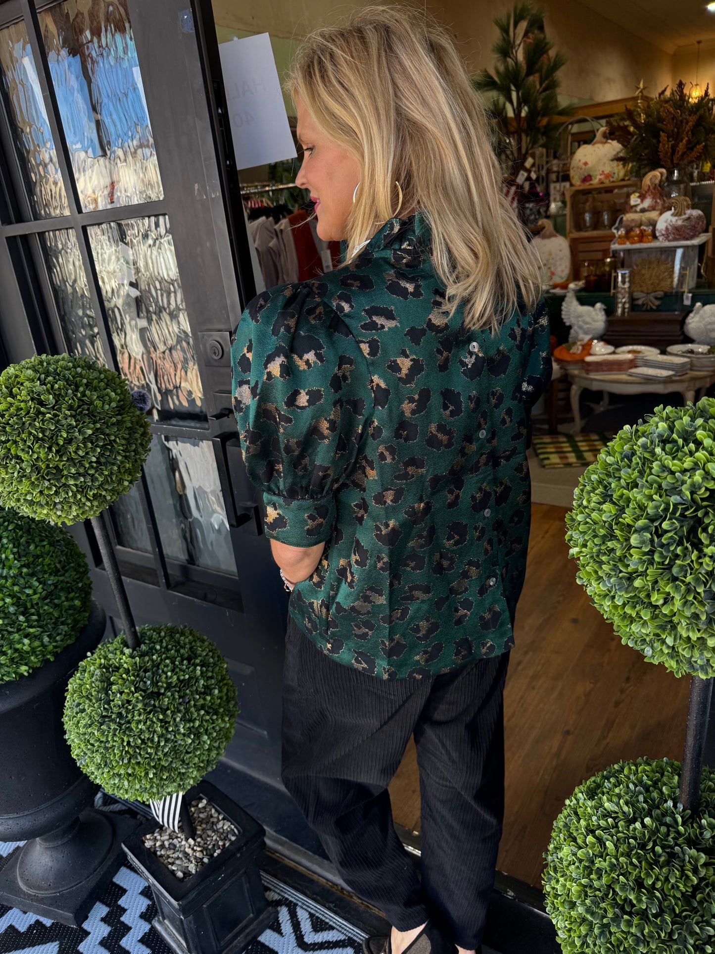 Mariah Top - Hunter Green