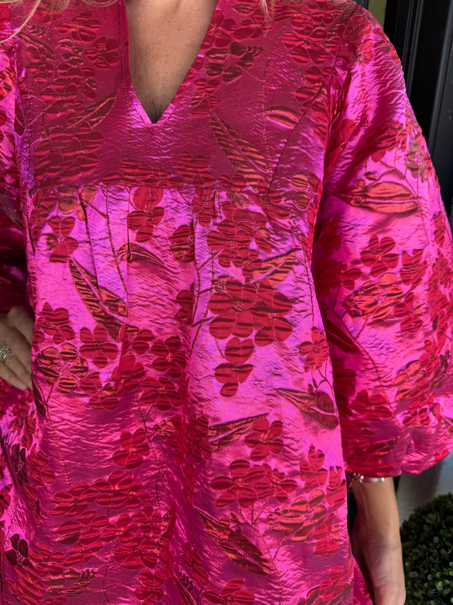 Katrina Dress - Hot Pink