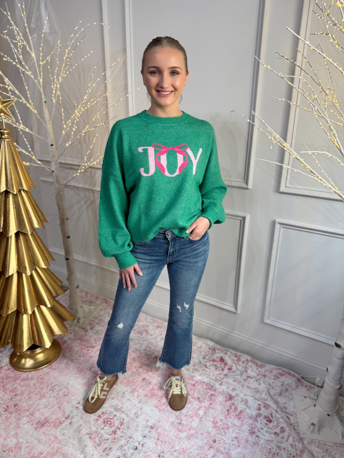 Joy Sweater Top - Green