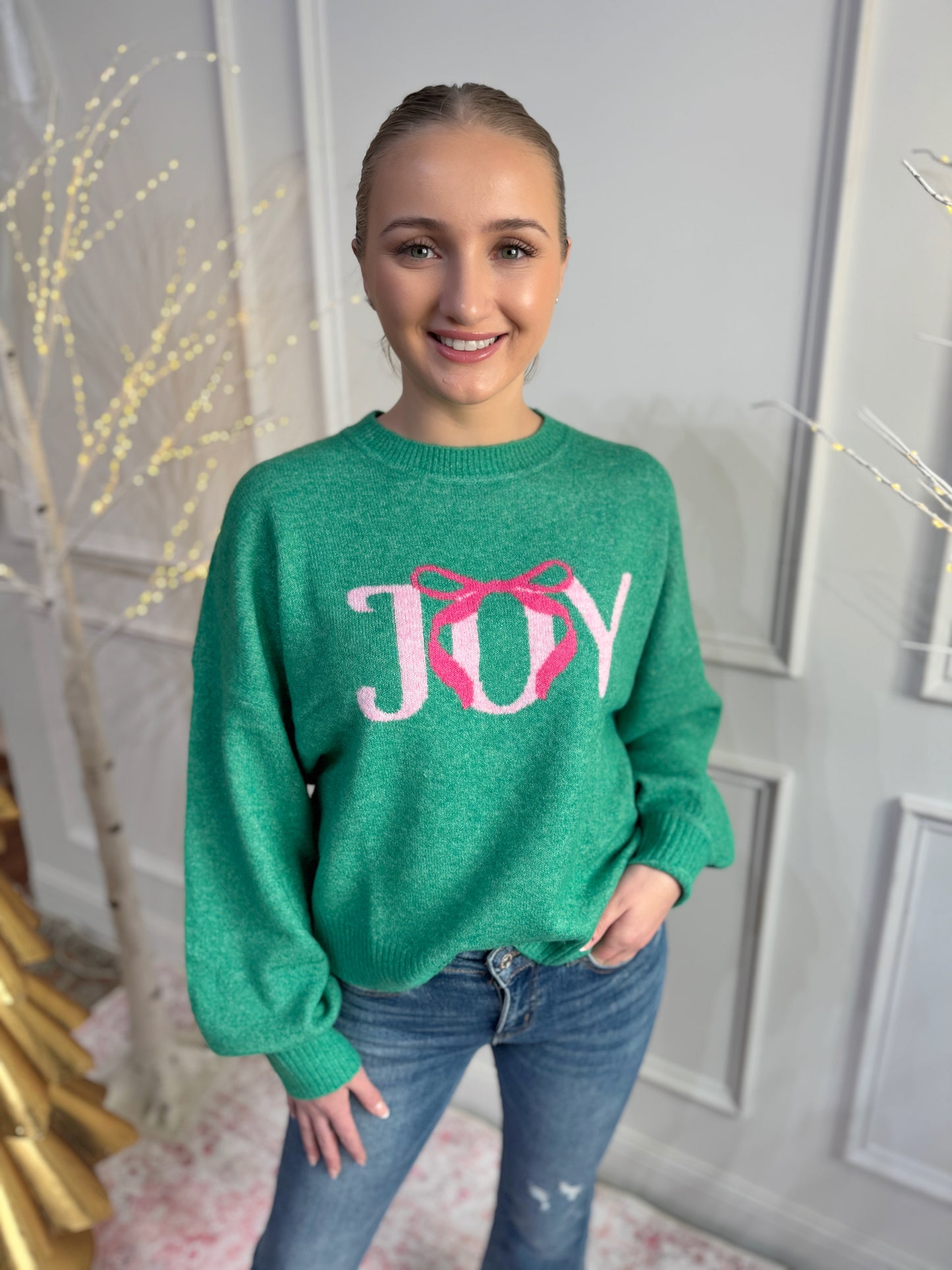 Joy Sweater Top - Green
