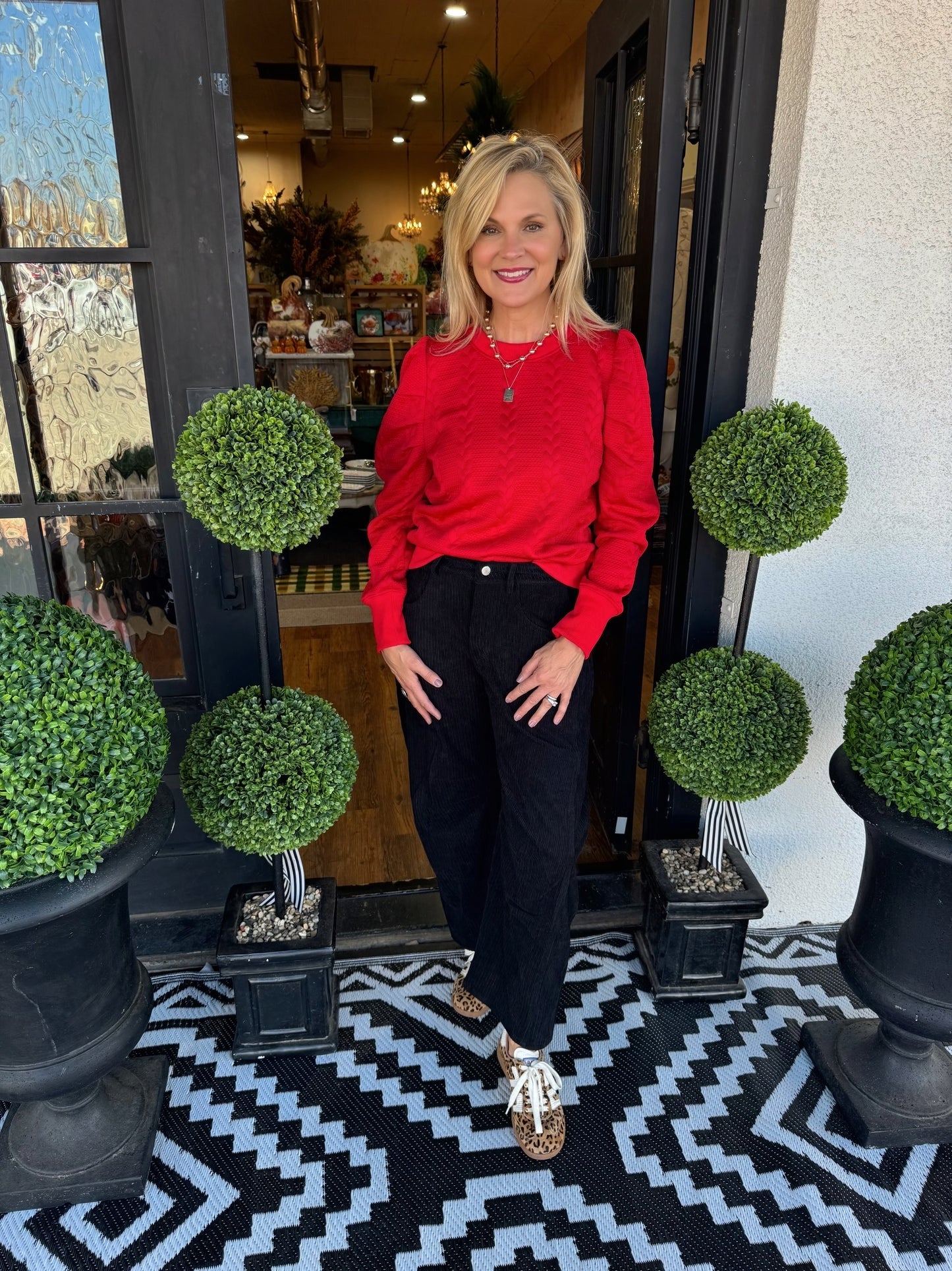 Lettie Top-Red