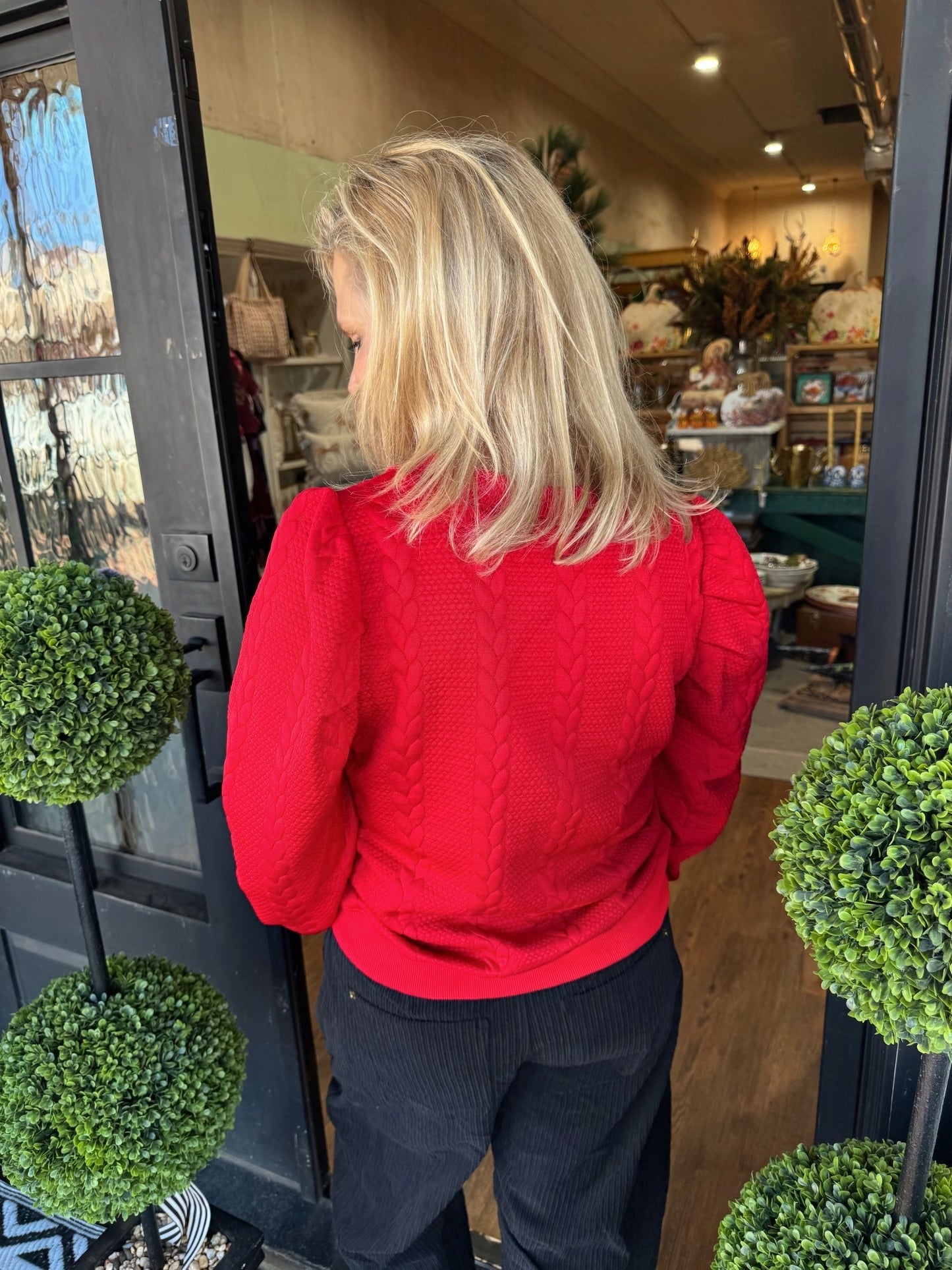 Lettie Top-Red